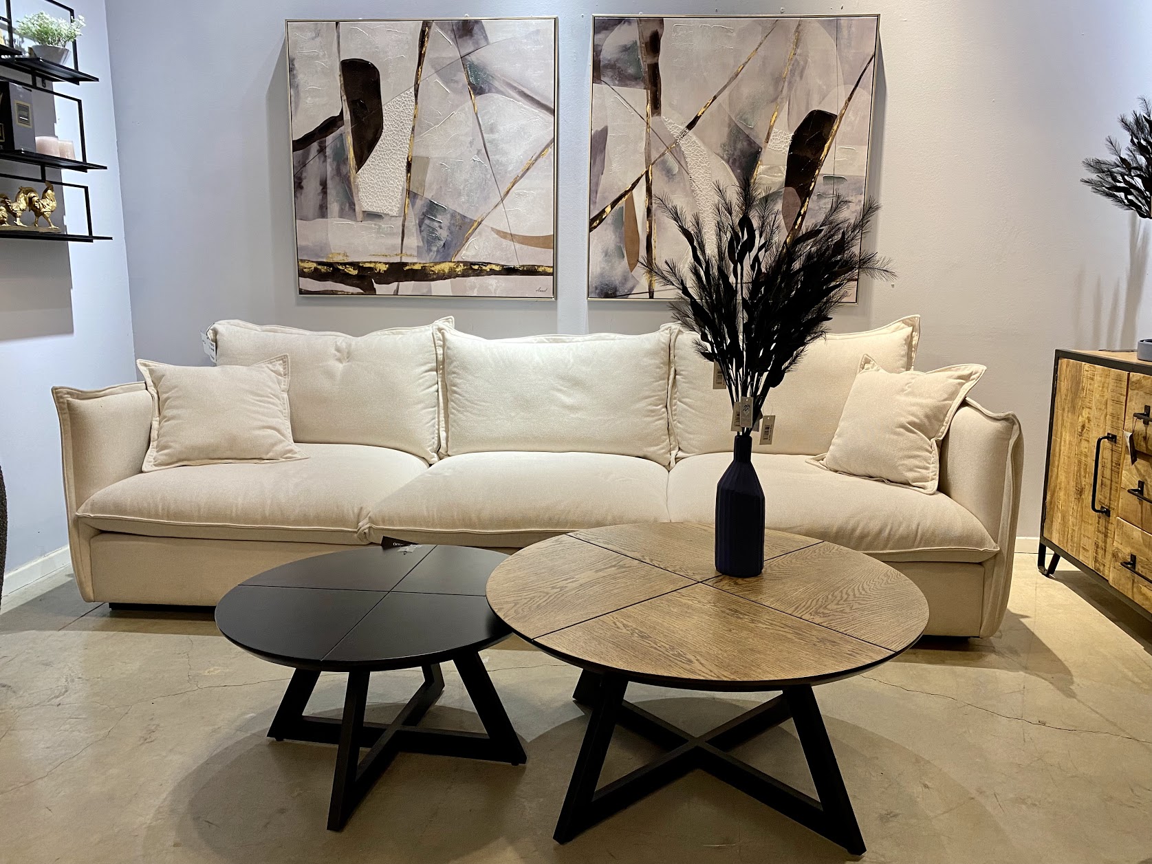 ספה תלת מושבית מפנקת דגם ניקול