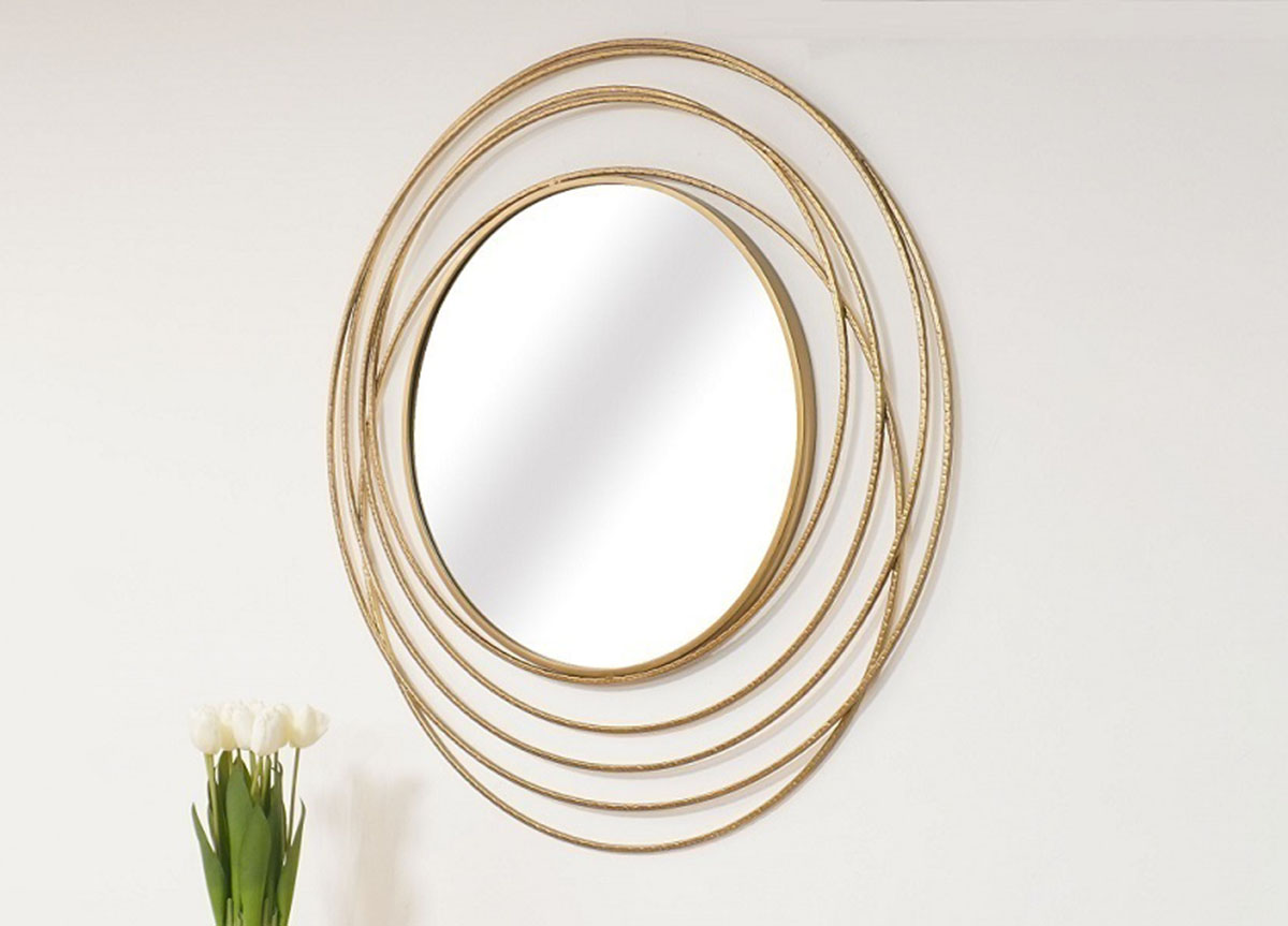 מראת חישוקים זהב