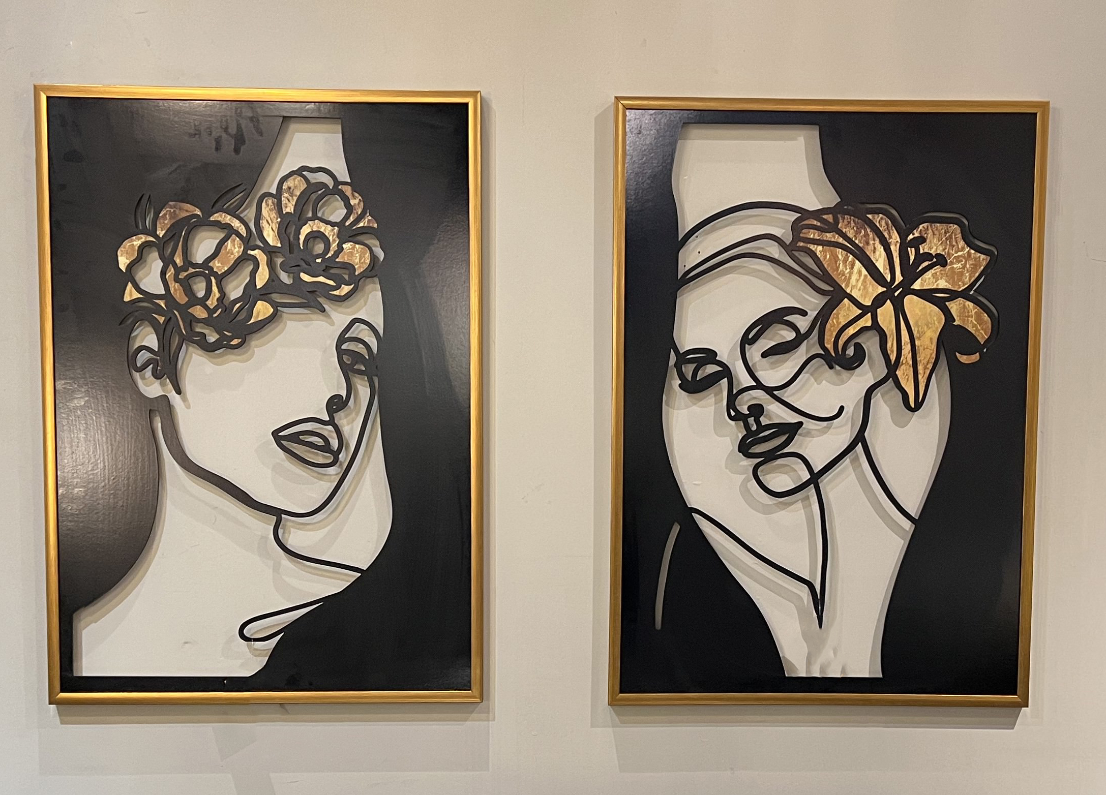 תמונת לייזר בשילוב זהב