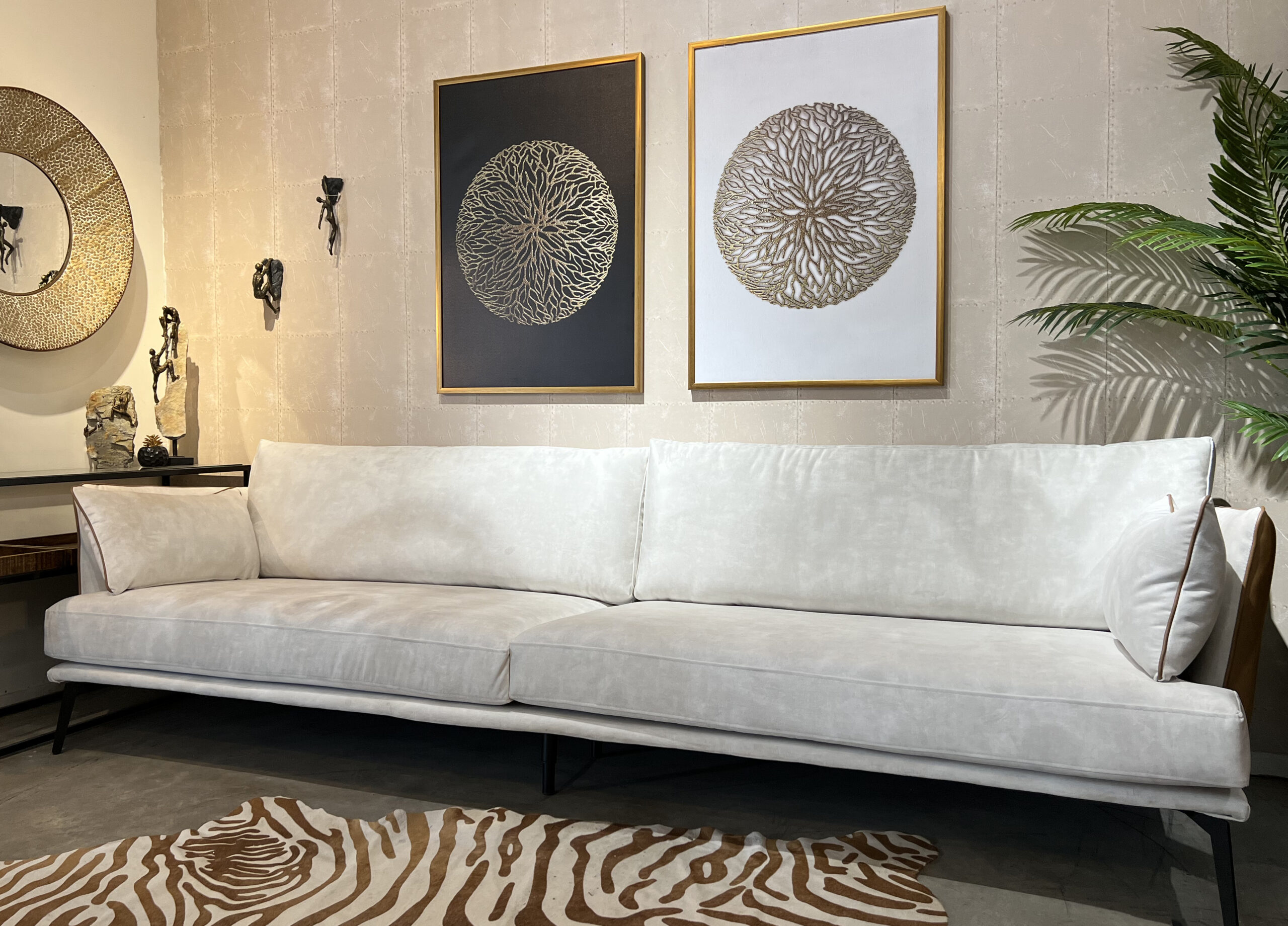 תמונה דגם עיגול בשילוב זהב