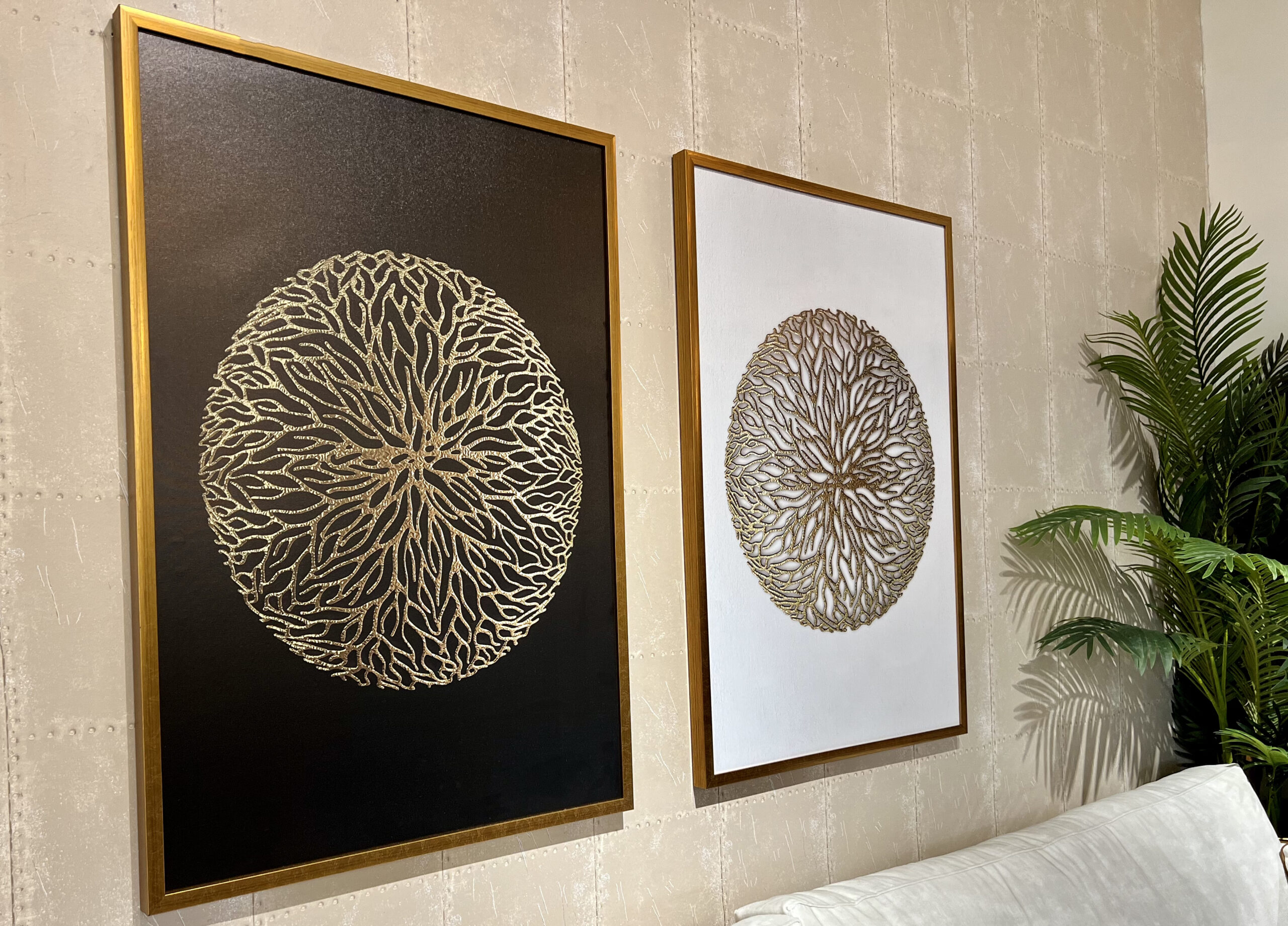 תמונה דגם עיגול בשילוב זהב