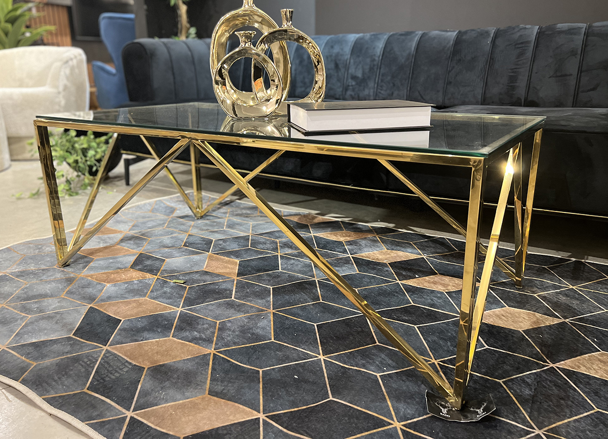 שולחן סלון קריפטון זהב מתצוגה!