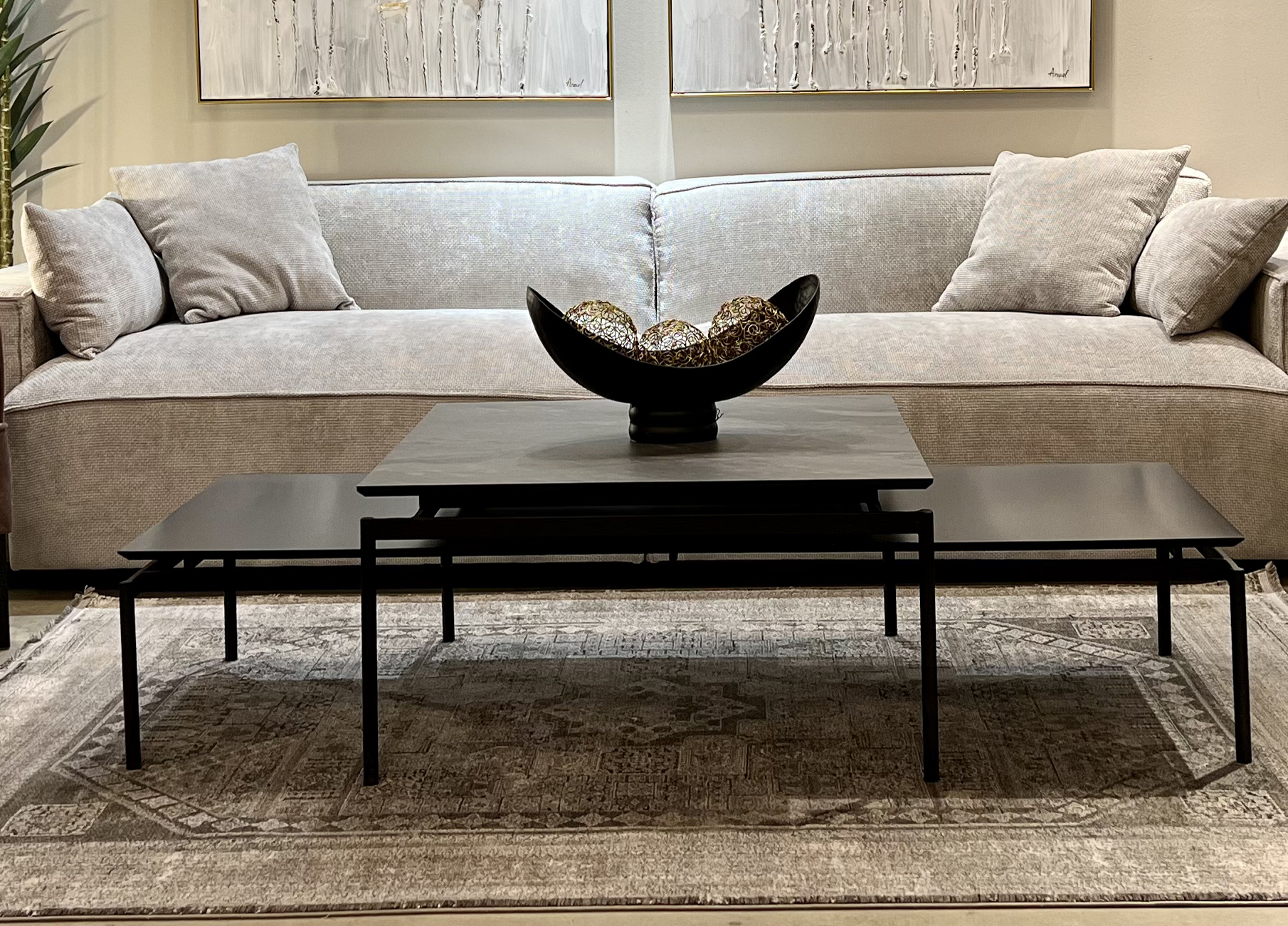 זוג שולחנות סלון דגם רומא זוג שולחנות סלון דגם רומא