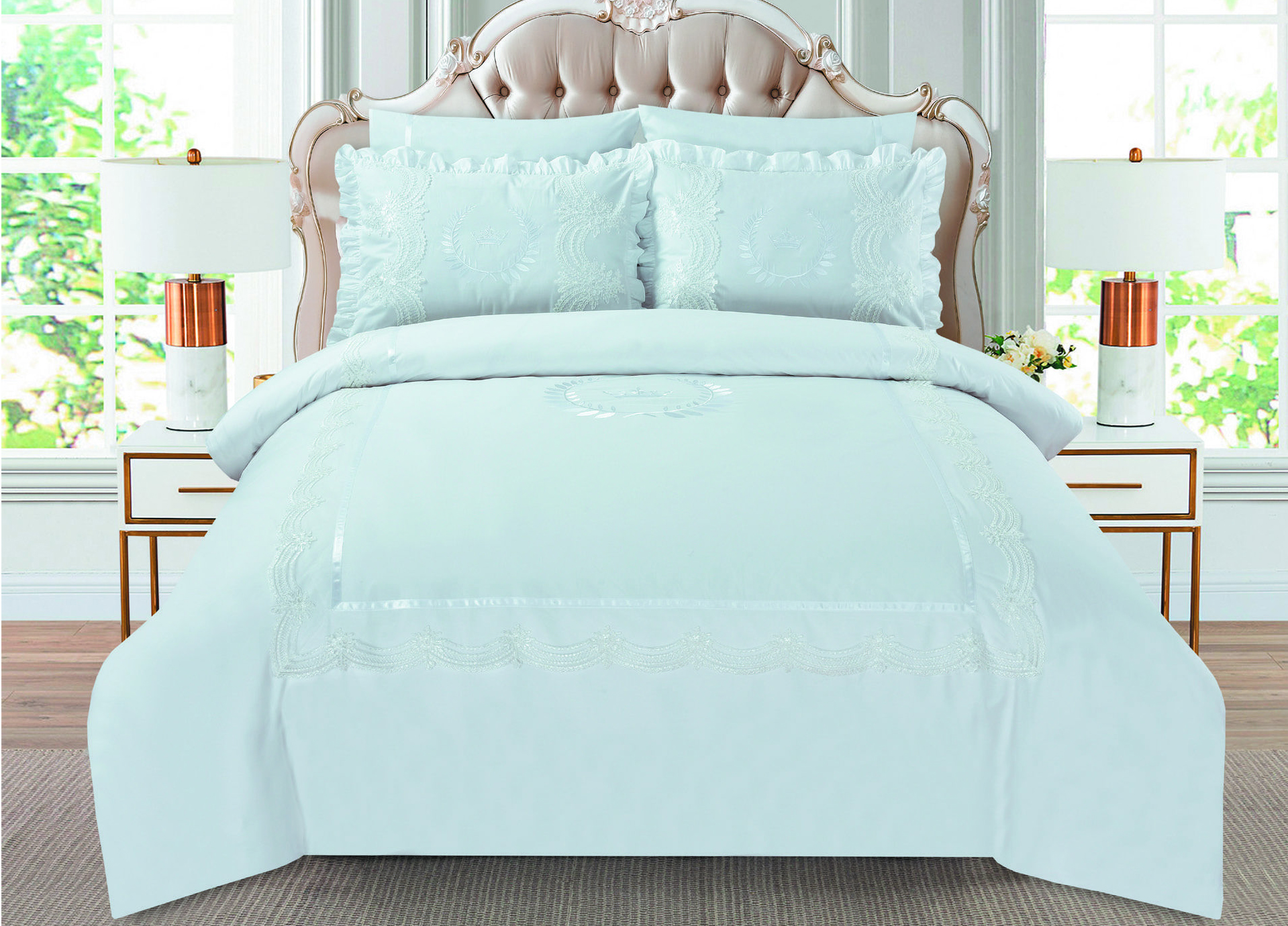 סט מצעים דגם לייס רויילטי פרנקל 160