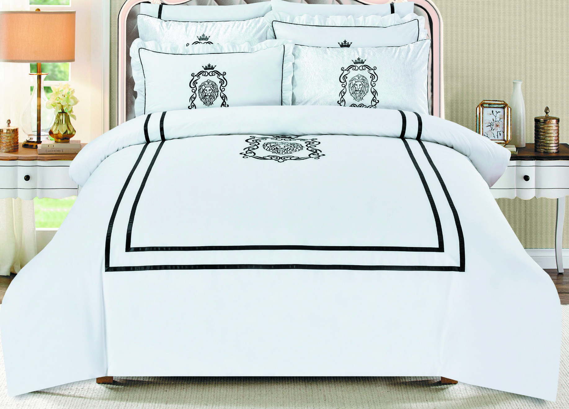 סט מצעים דגם פרקל ליון כותנה 160