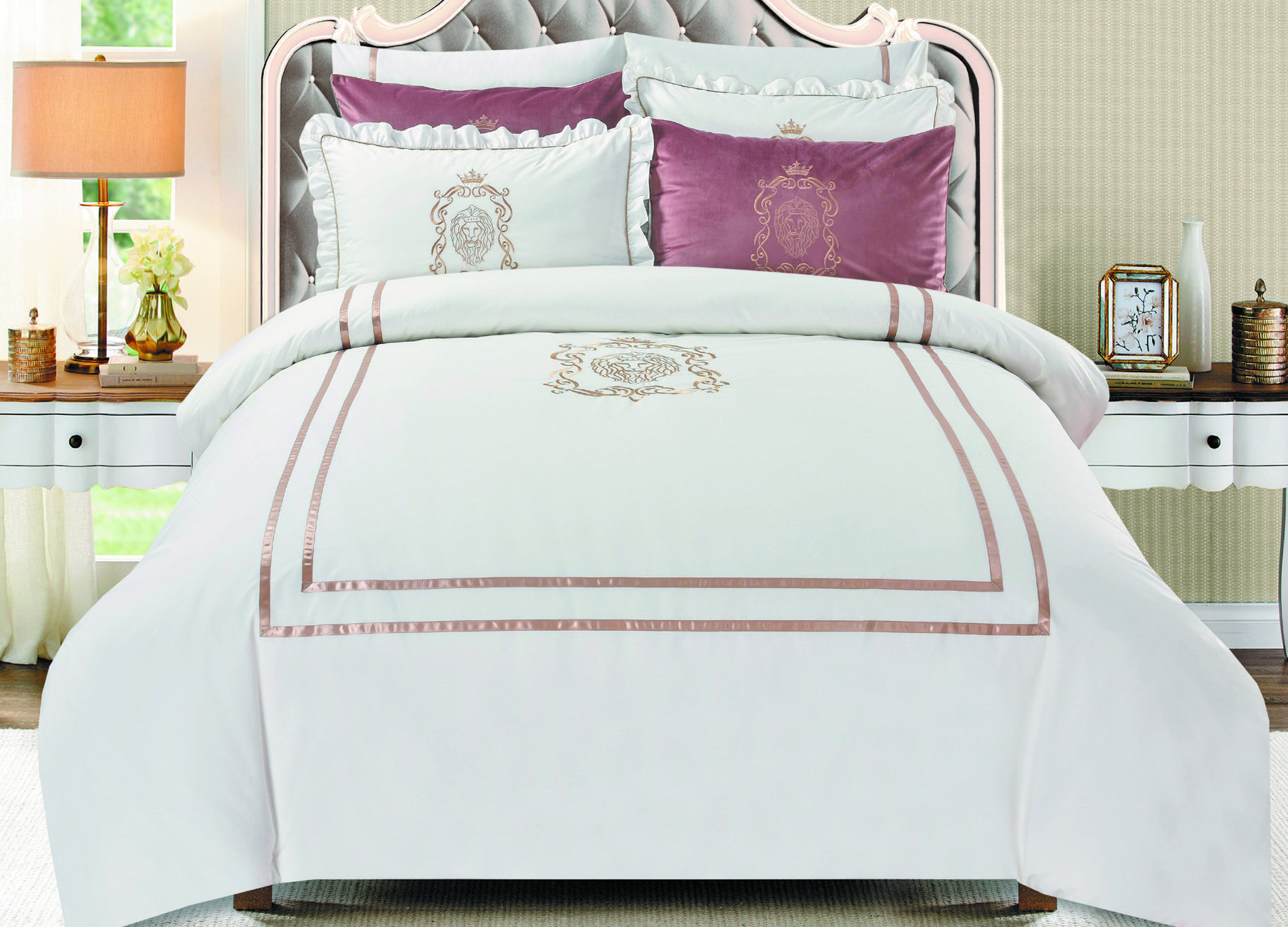 סט מצעים דגם פרקל ליון כותנה 160