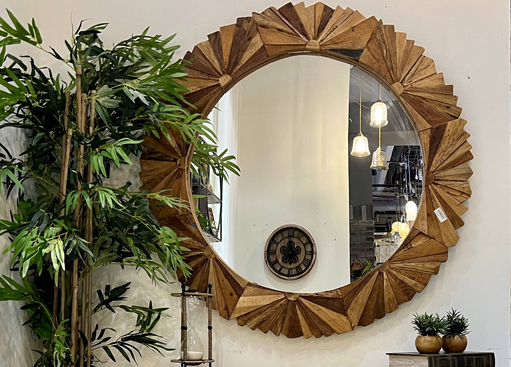 מראה מוזאיק חלקי סירה עגולה