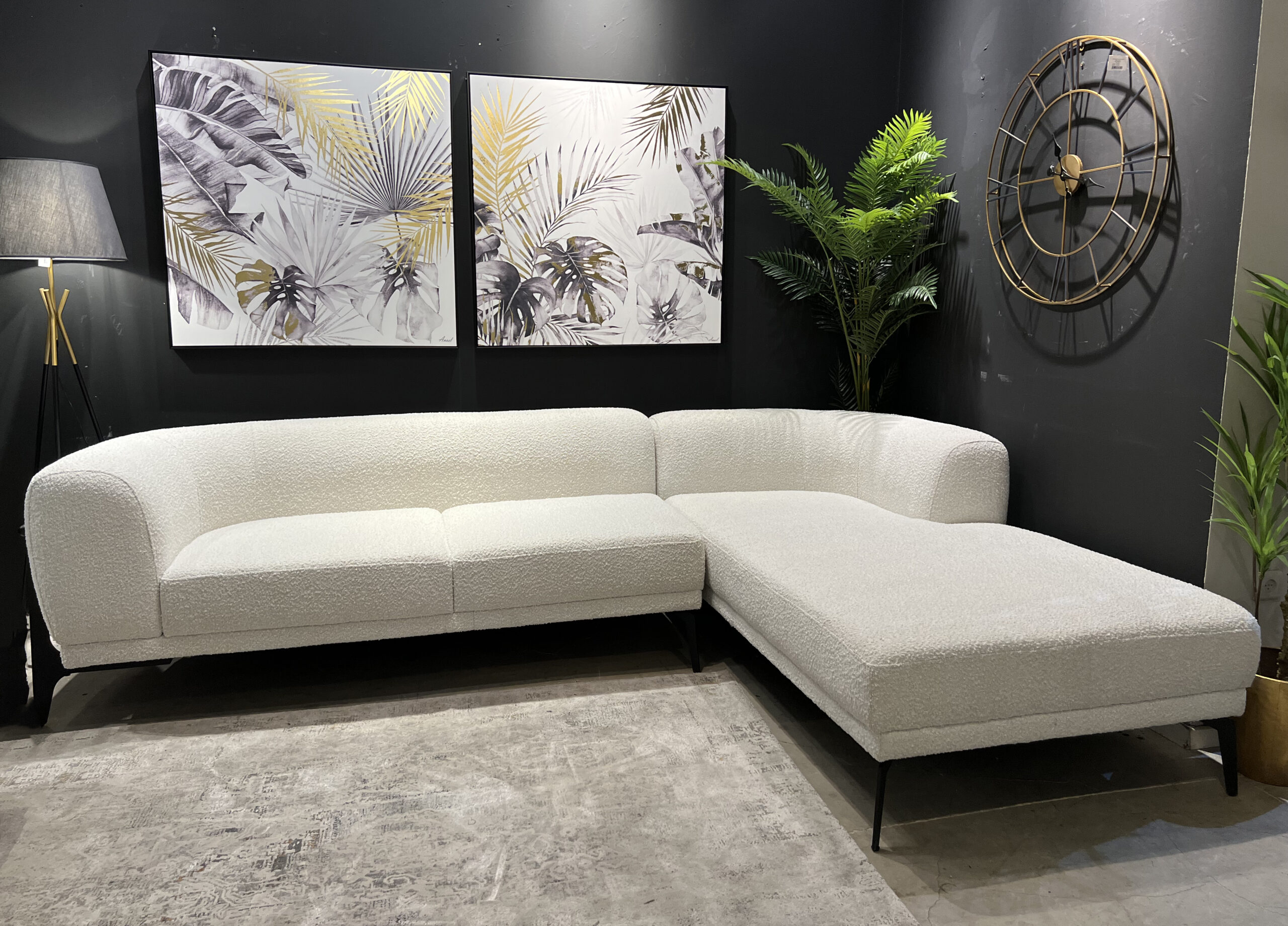 ספה פינתית בעיצוב נורדי דגם דובאי ספה פינתית בעיצוב נורדי דגם דובאי