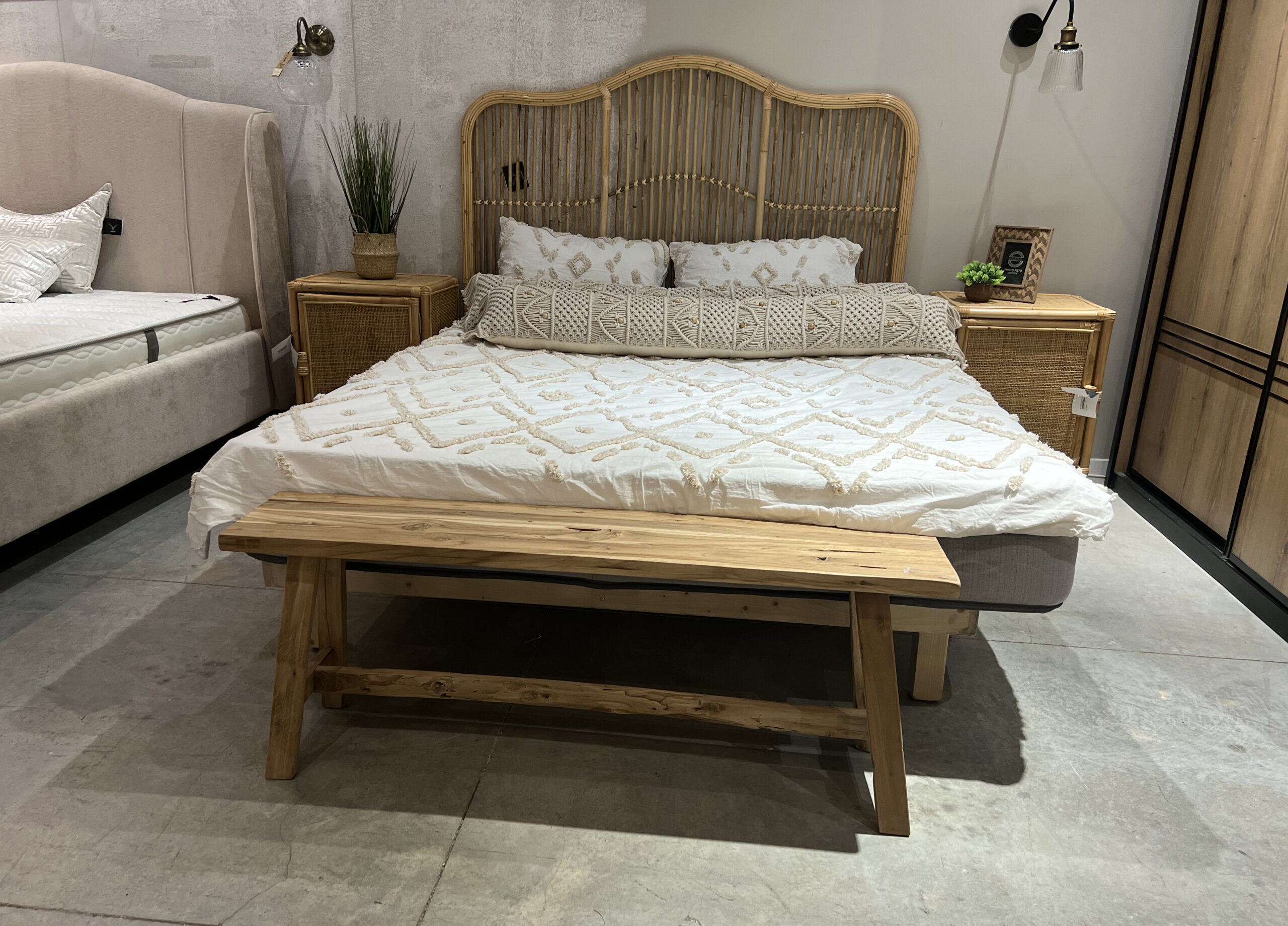 ראש מיטה קריביים בוהו דגם בונטיים (ללא בסיס) ראש מיטה קריביים בוהו דגם בונטיים (ללא בסיס)