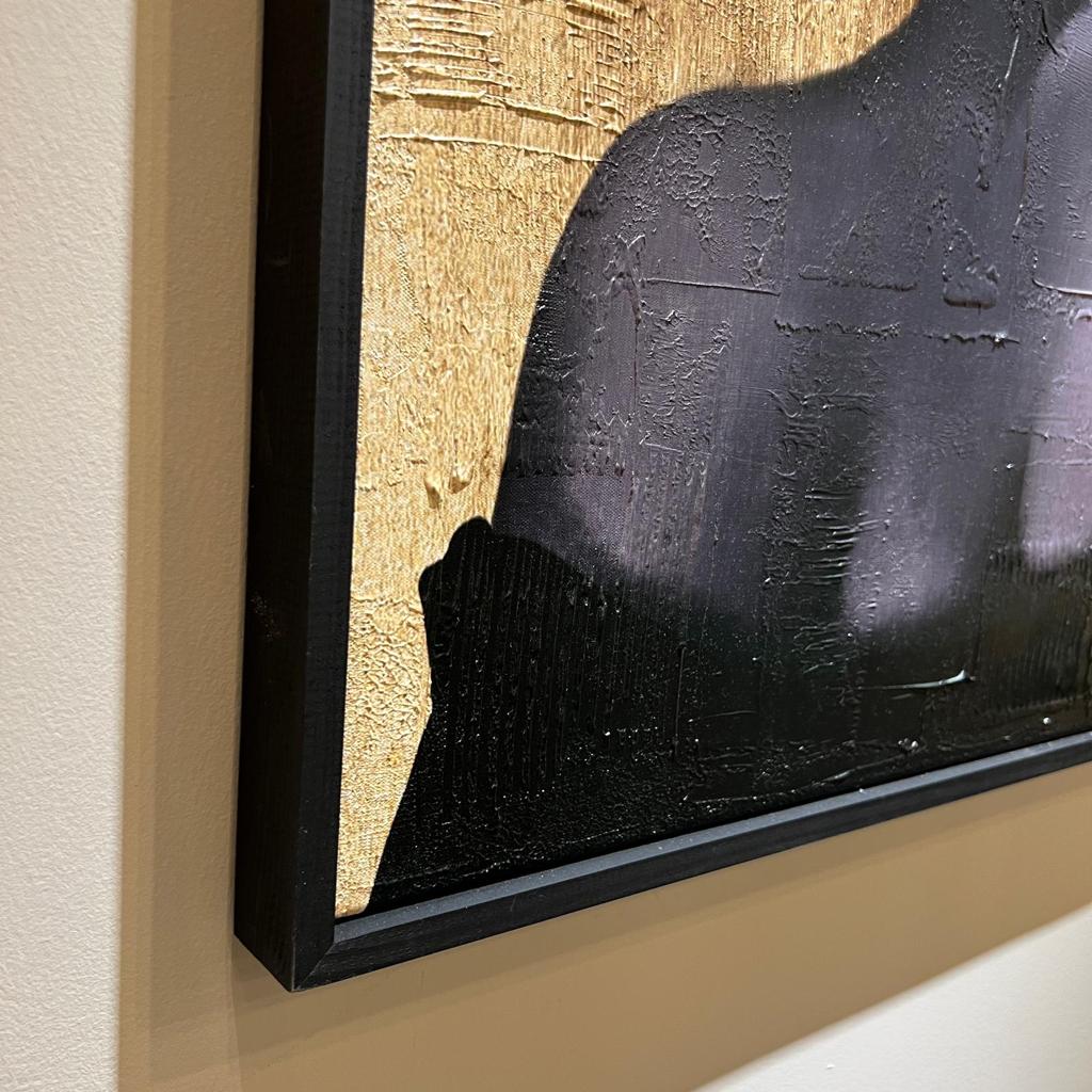 תמונת אפקט עבודת יד - דיוקן אישה עם כובע