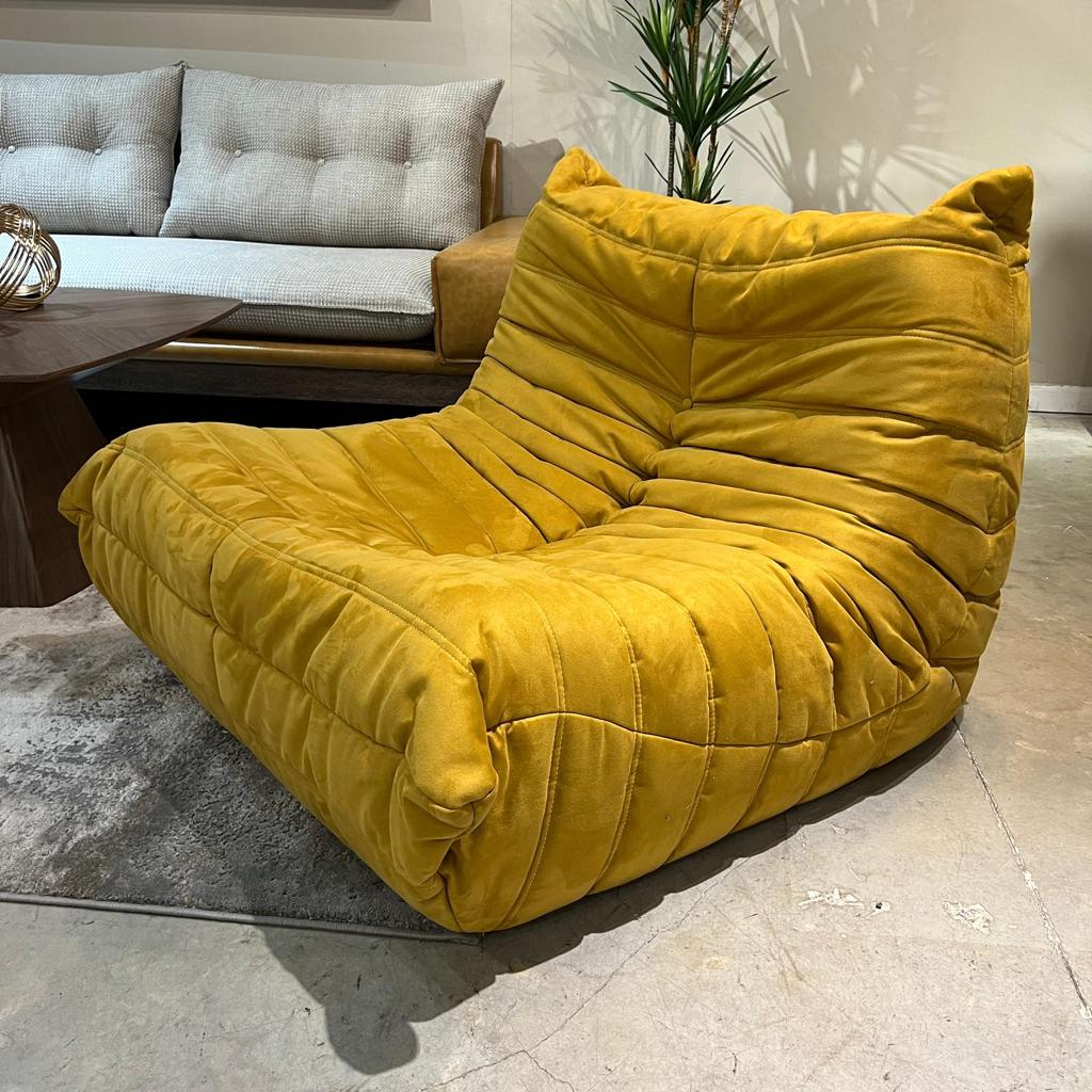 כורסא דגם פילו קימי גוון צהוב כורסא דגם פילו קימי גוון צהוב