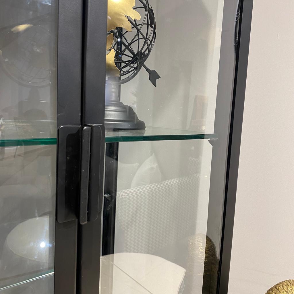 ויטרינה צרה ברזל זכוכית מדפי זכוכית דגם סוניל