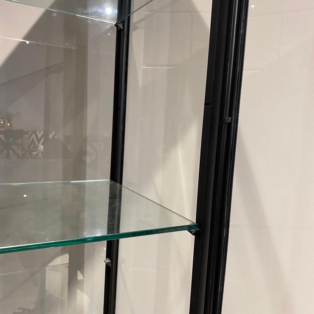 ויטרינה צרה ברזל זכוכית מדפי זכוכית דגם סוניל