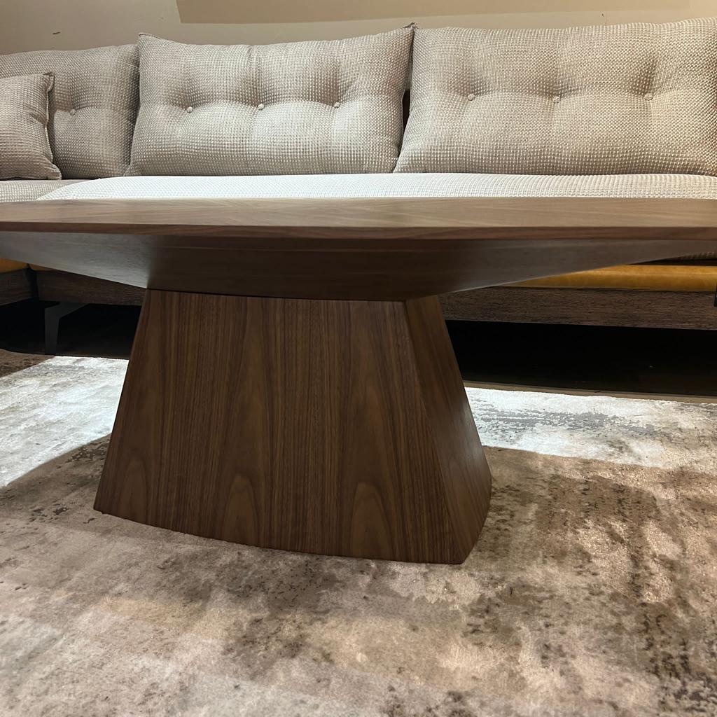 שולחן סלון מלבני דגם ווד קימי אגוז אמריקאי