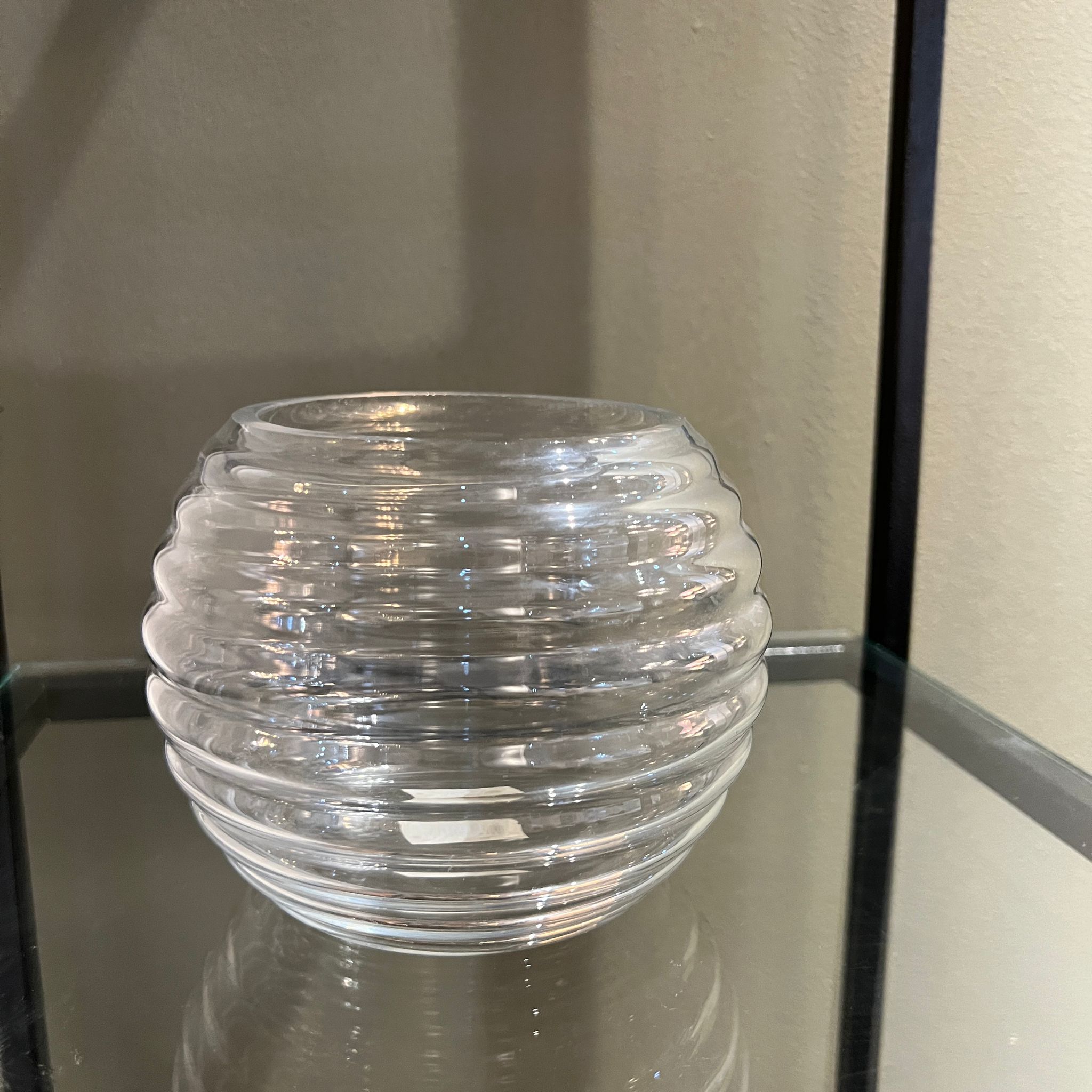 כד זכוכית שקופה פסים כד זכוכית שקופה פסים