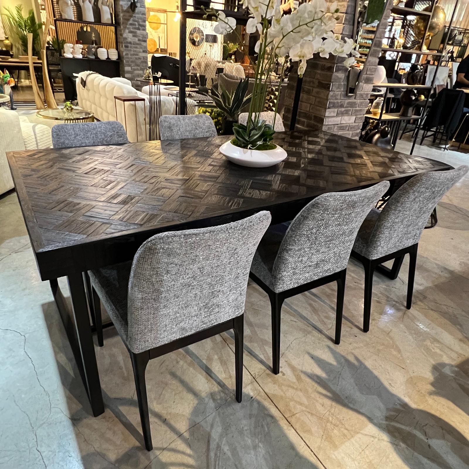 שולחן אוכל מלבני שחור פישבון דגם רוני שולחן אוכל מלבני שחור פישבון דגם רוני