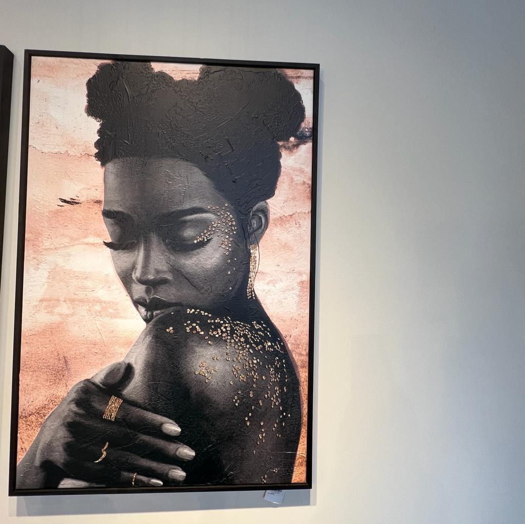 תמונה אפקט עבודת יד 80/120 מסגרת שחורה