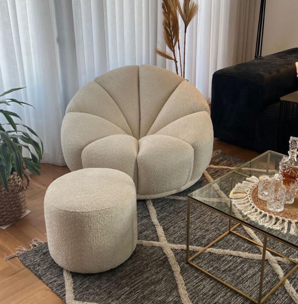 כורסא מודרנית דגם פרח כורסא מודרנית דגם פרח