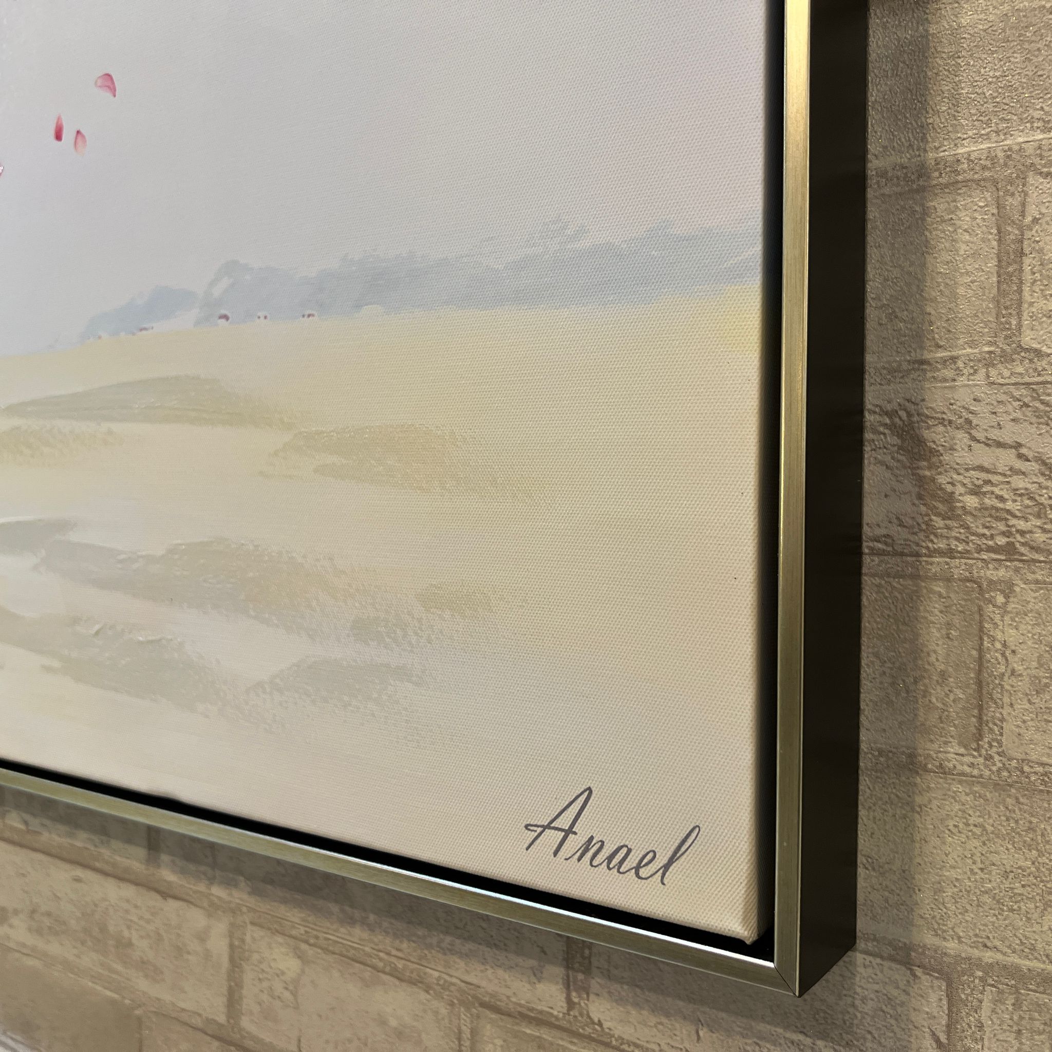 תמונת שמן בשילוב הדפסה מכונית צהובה תמונת שמן בשילוב הדפסה מכונית צהובה