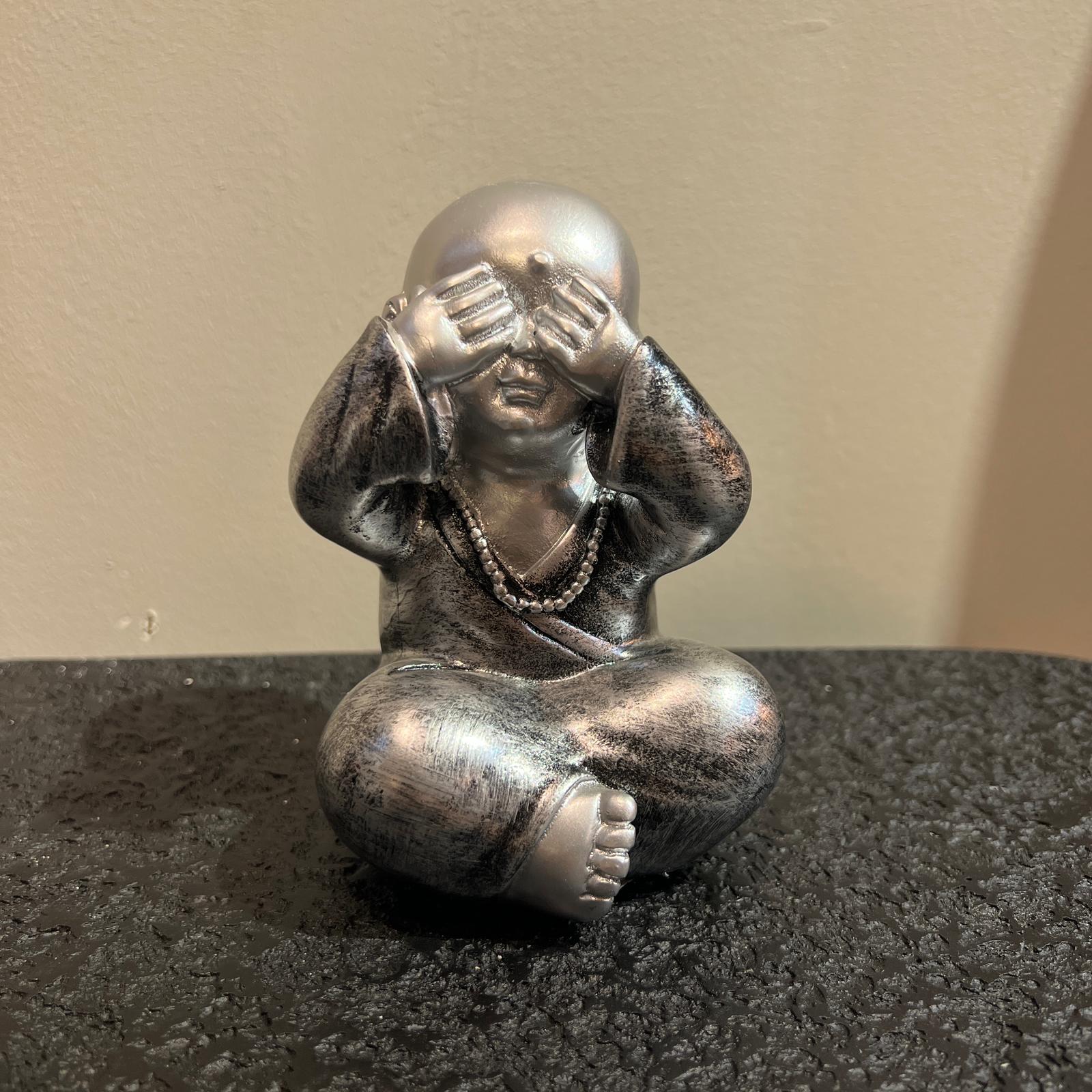 פסל בודהה ילד כסף קטן פסל בודהה ילד כסף קטן