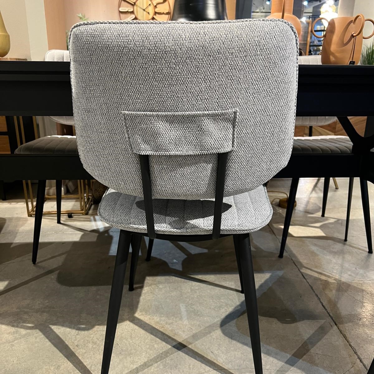 כיסא פינת אוכל דגם הרמנס גוון אפור כיסא פינת אוכל דגם הרמנס גוון אפור