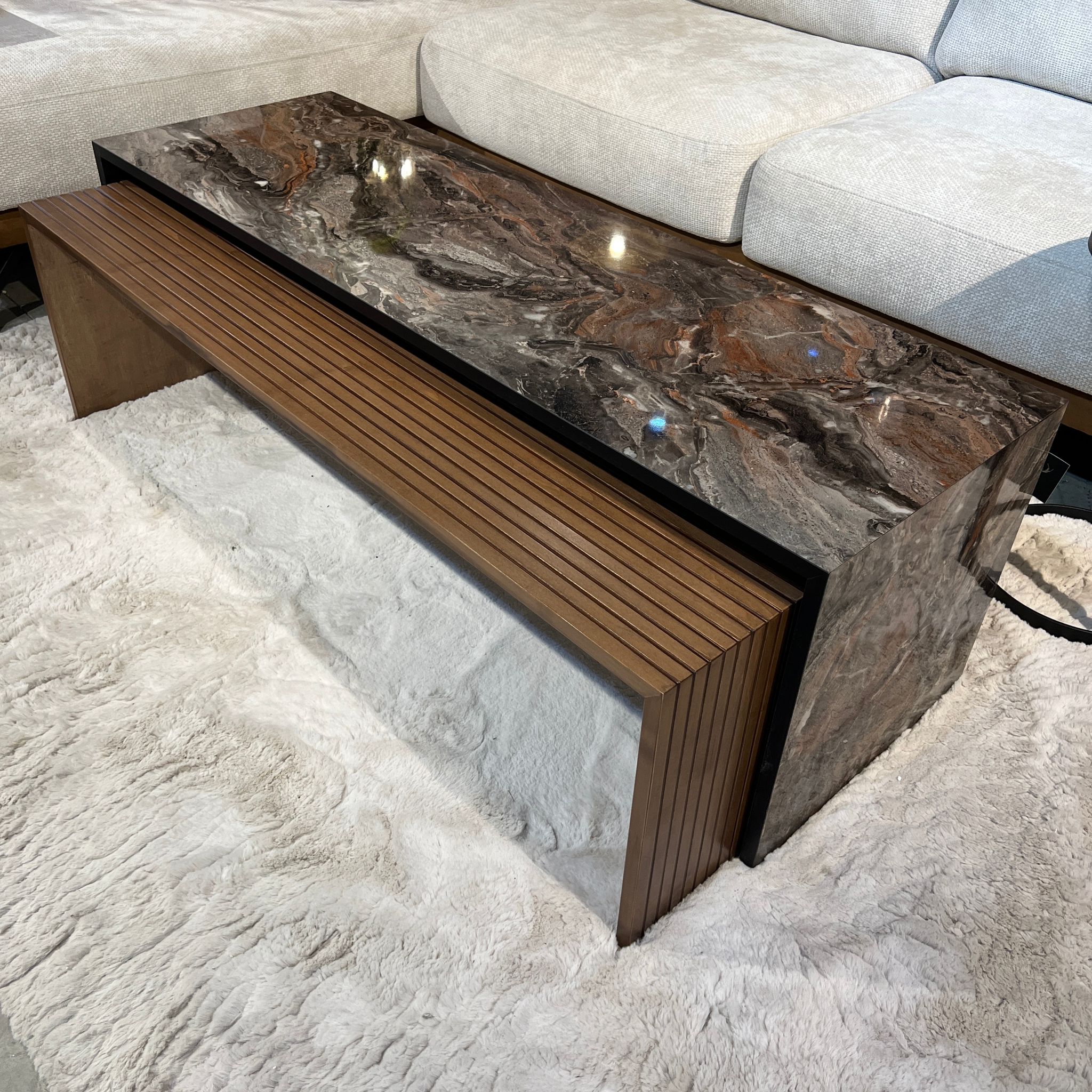 סט שולחנות סלון דגם שאטו סט שולחנות סלון דגם שאטו