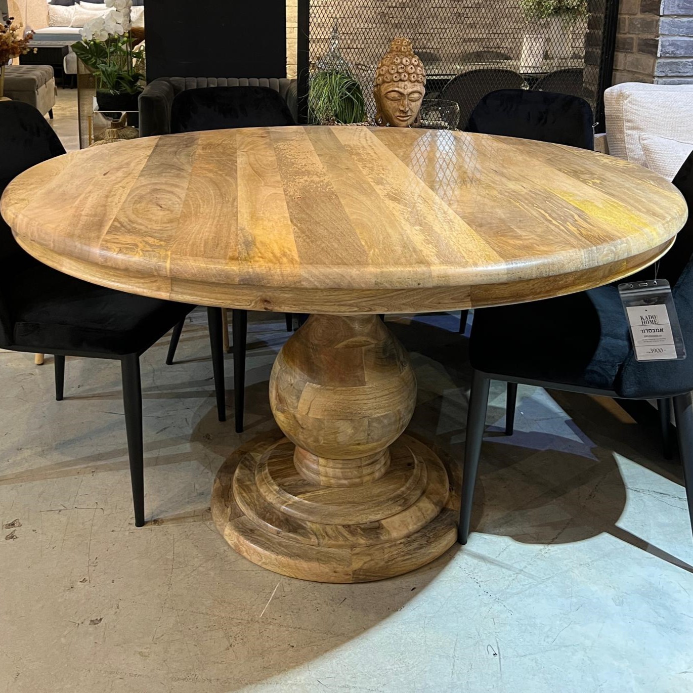 שולחן פינת אוכל עגול דגם אמבסדור