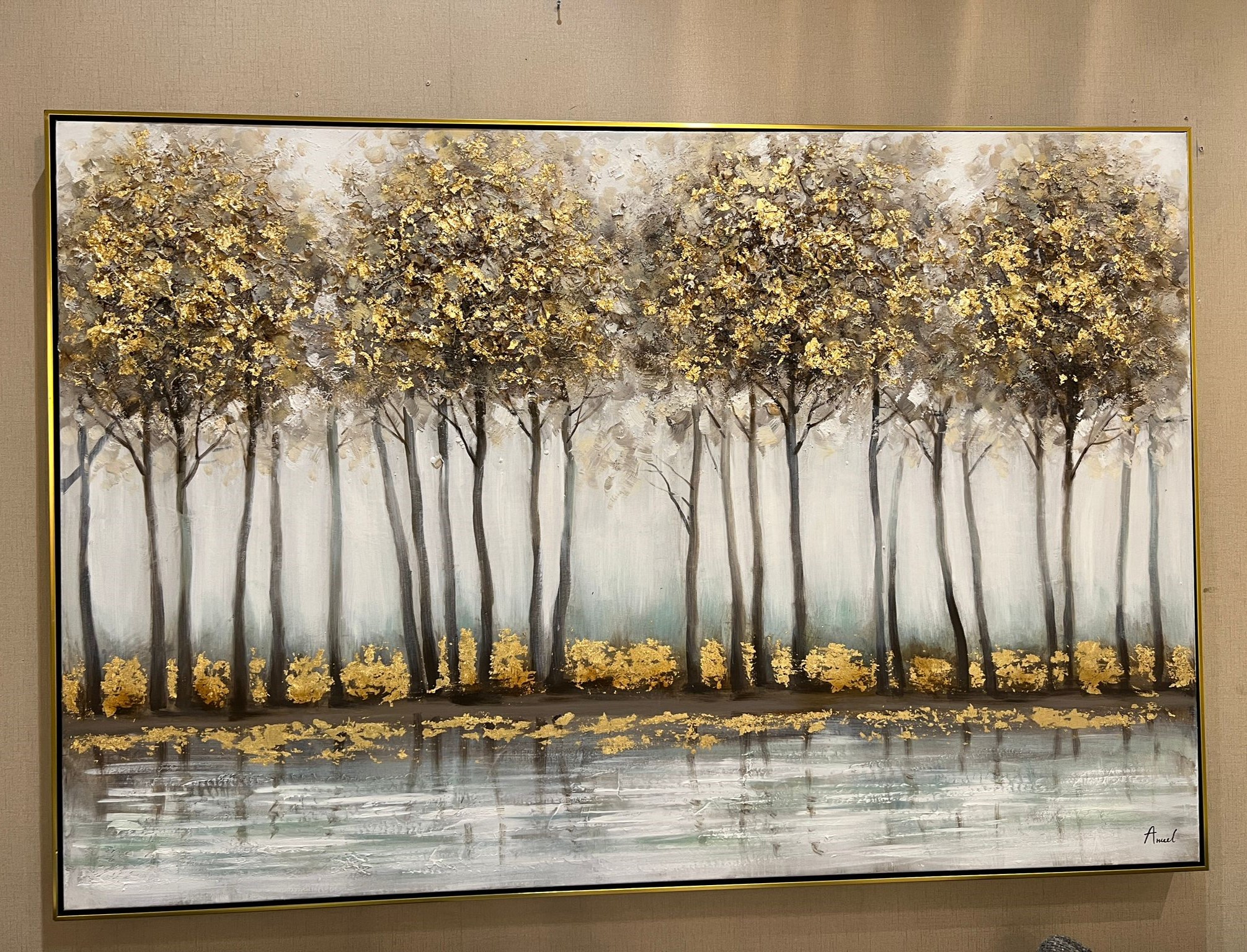 תמונה שמן עבודת יד עם מסגרת 100/150 תמונה שמן עבודת יד עם מסגרת 100/150