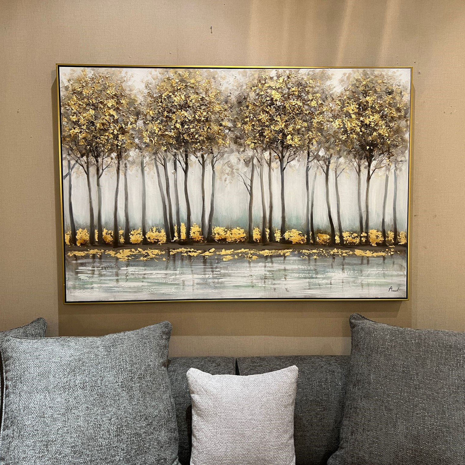 תמונה שמן עבודת יד עם מסגרת 100/150 תמונה שמן עבודת יד עם מסגרת 100/150