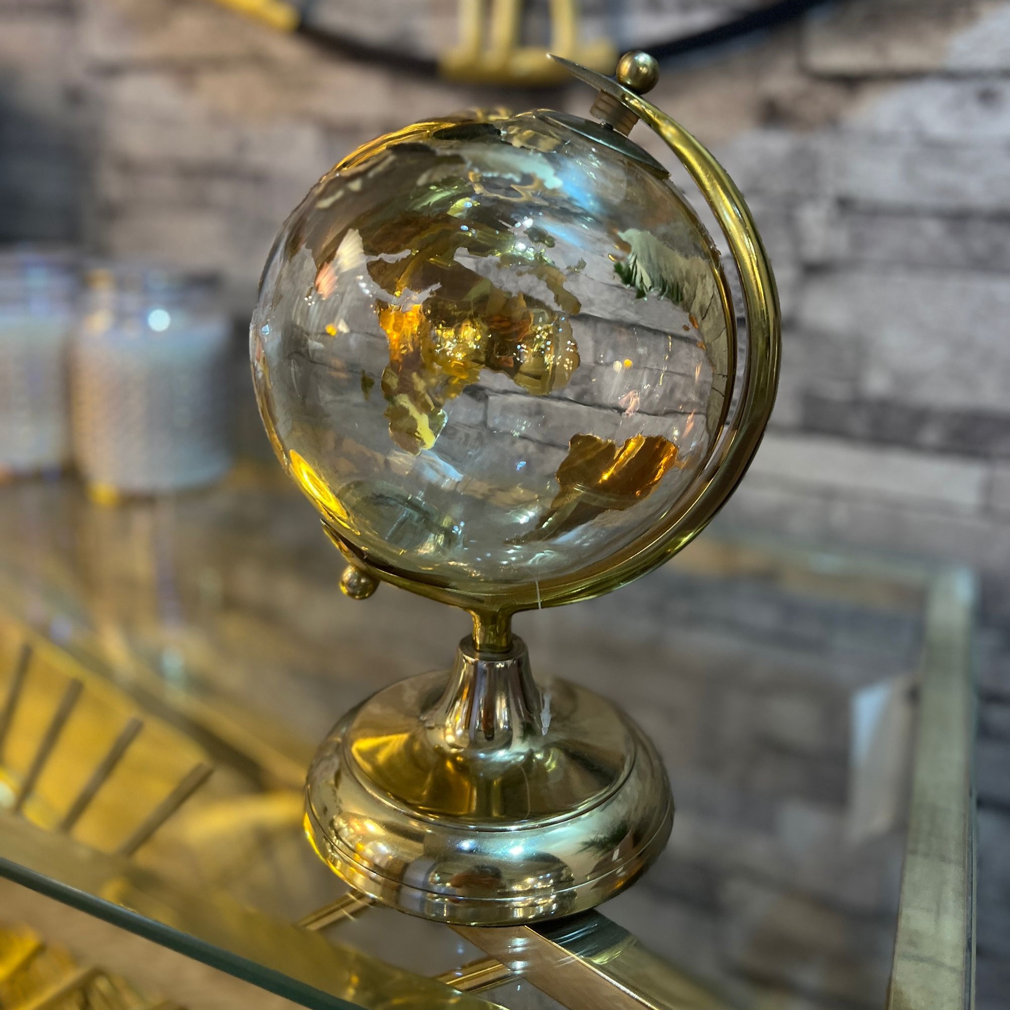 גלובוס שקוף זהב דגם שאניב