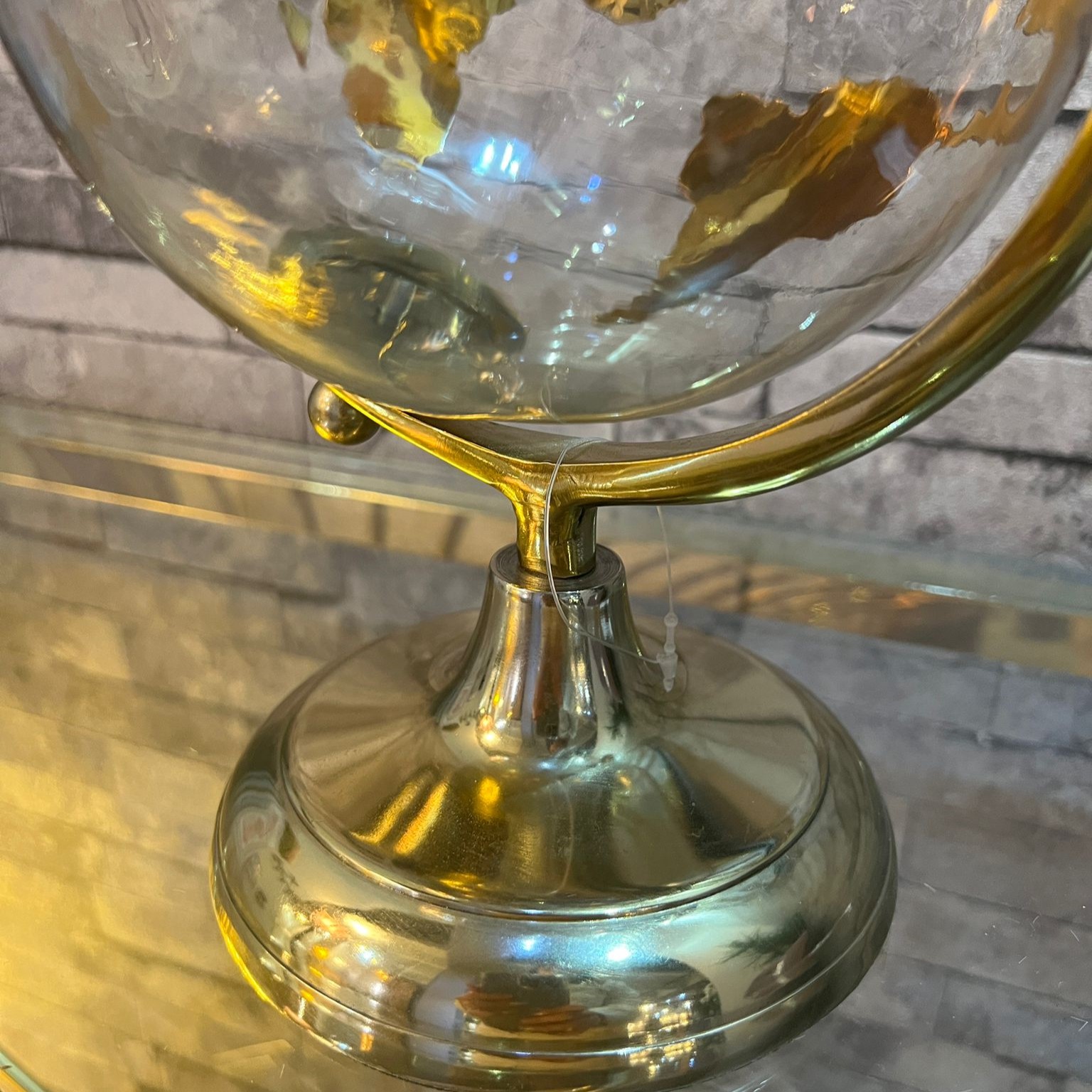 גלובוס שקוף זהב דגם שאניב