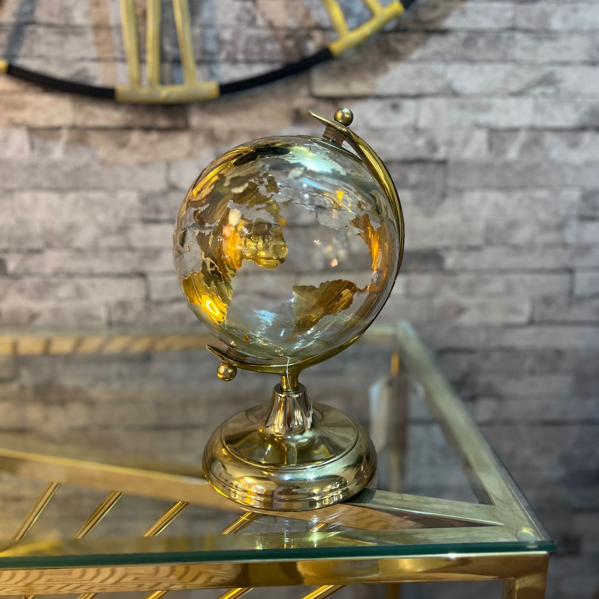גלובוס שקוף זהב דגם שאניב