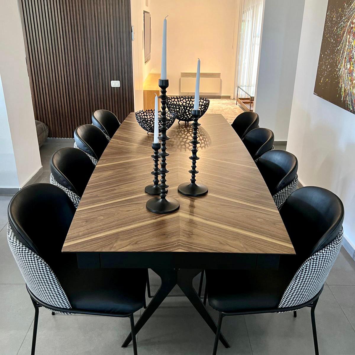 פמוט ברזל פיה צרה שחור פמוט ברזל פיה צרה שחור