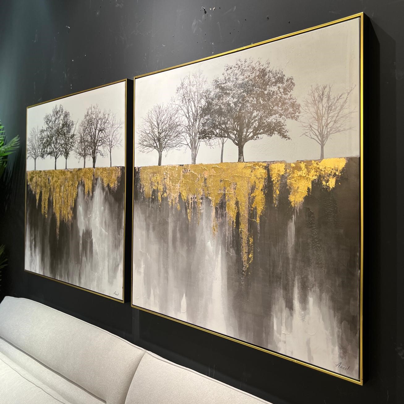 תמונה שמן אנאל בשילוב הדפסה עם מסגרת 100/100