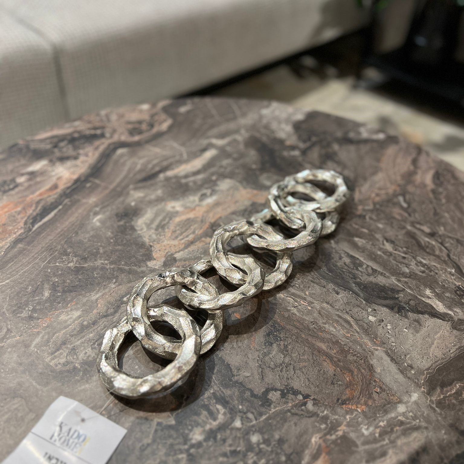 סט 7 טבעות ברזל כסף