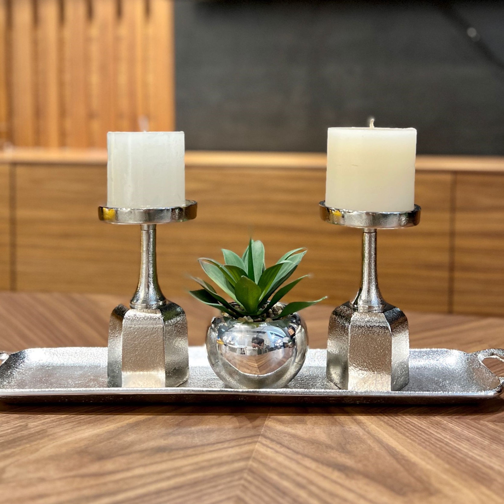 מגש ברזל מלבני צר כסף דגם זיבאן מגש ברזל מלבני צר כסף דגם זיבאן