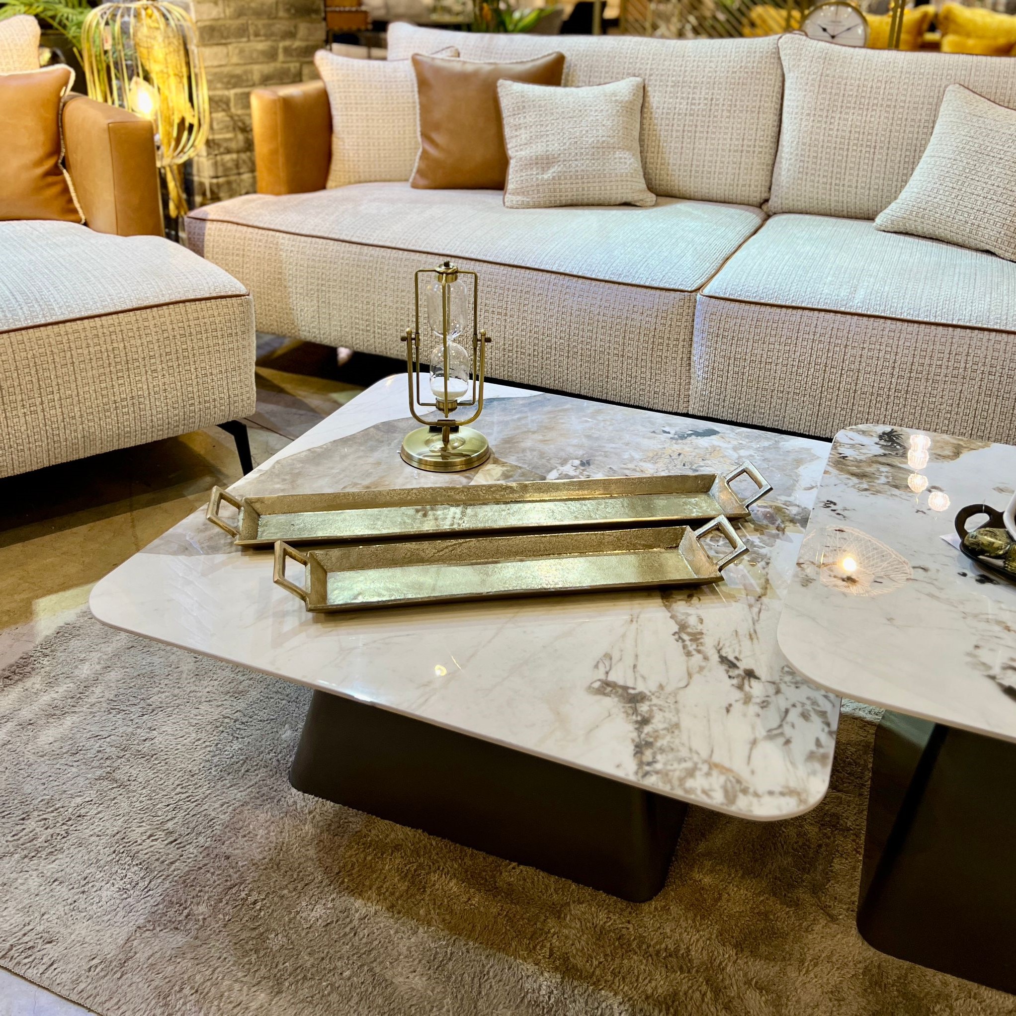 מגש מלבני אינגליש זהב מגש מלבני אינגליש זהב