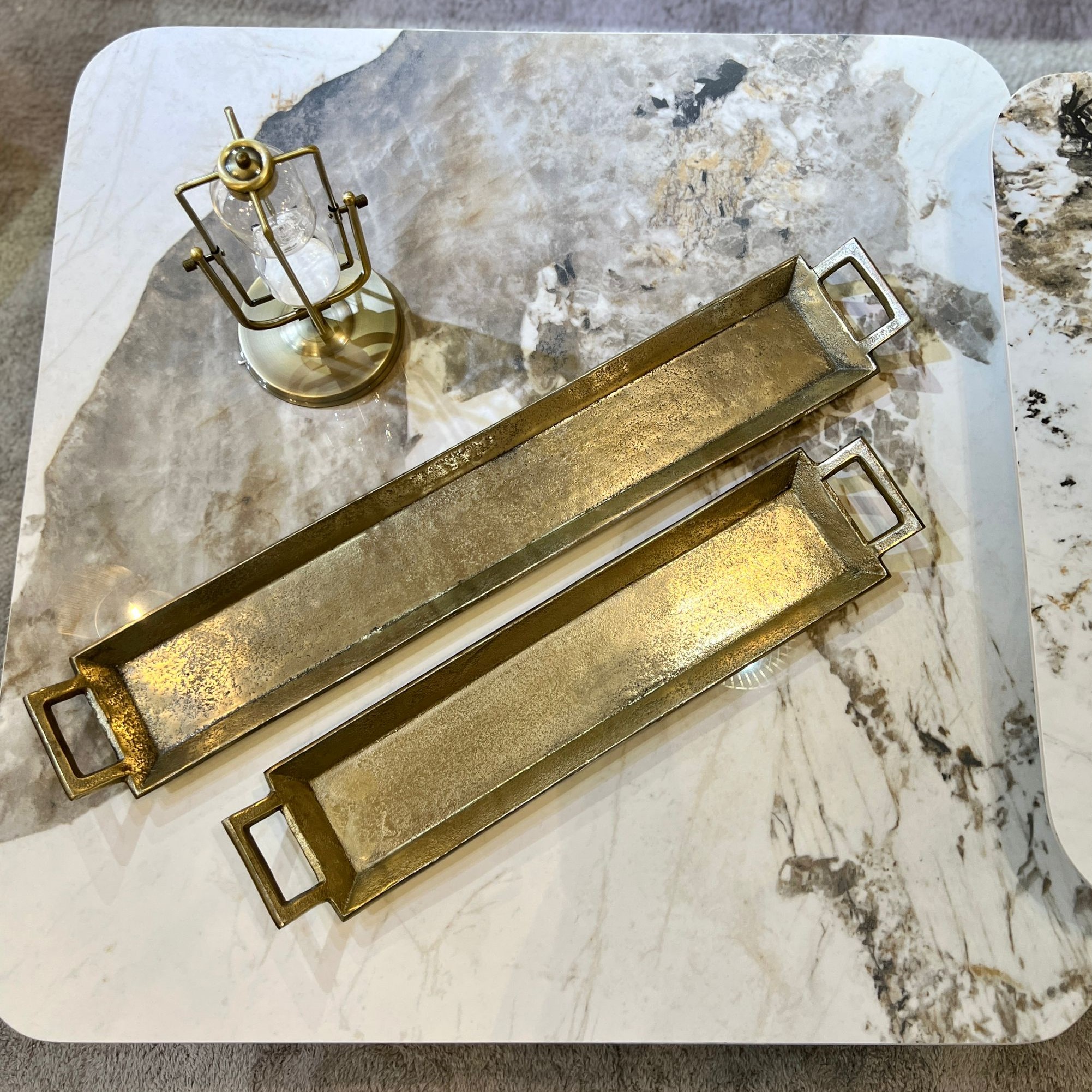 מגש מלבני אינגליש זהב מגש מלבני אינגליש זהב