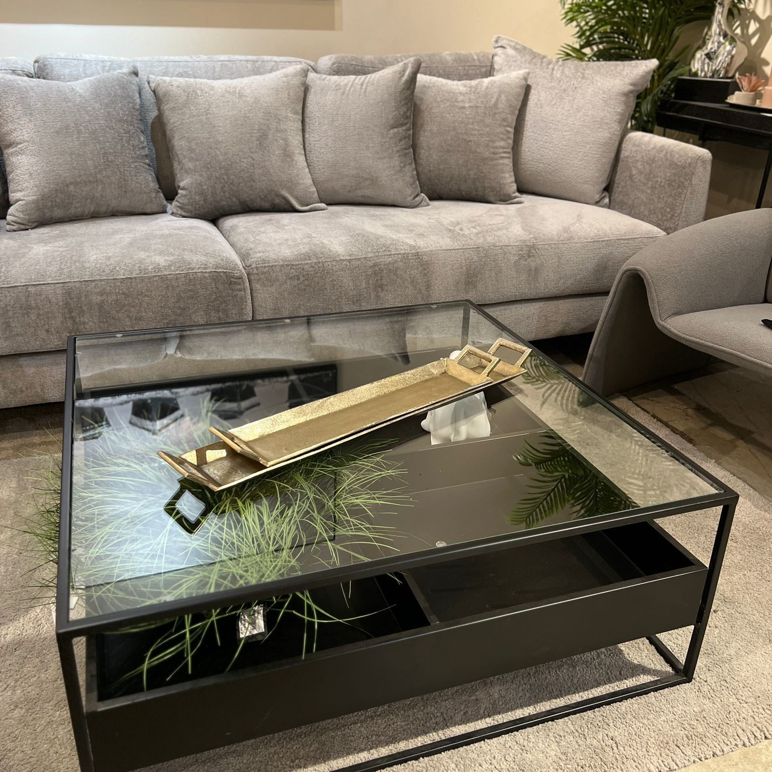 מגש מלבני אינגליש זהב מגש מלבני אינגליש זהב