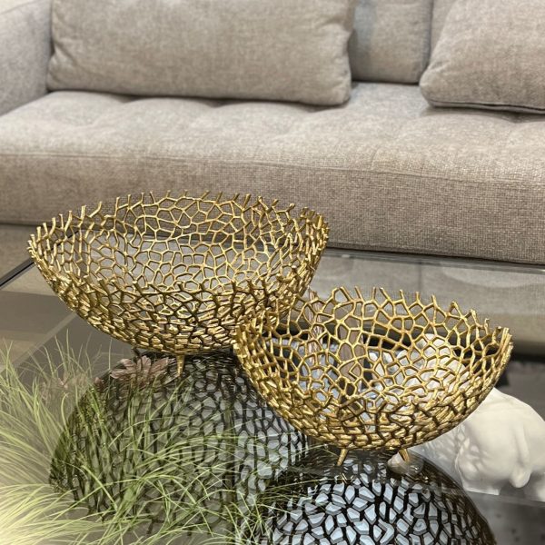 קערה ברזל תחרה זהב דגם זיבאן