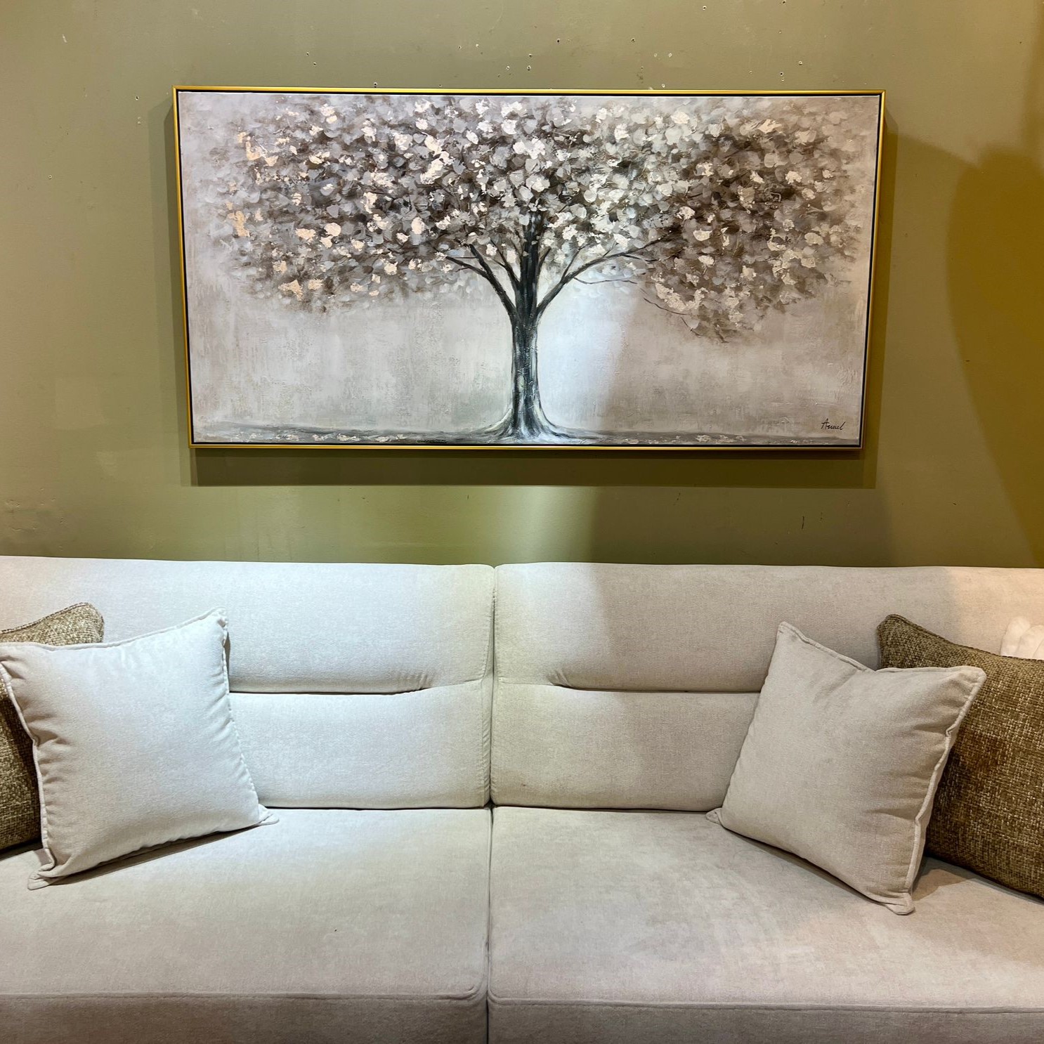 תמונה עבודת יד עץ 140/70 עם מסגרת זהב תמונה עבודת יד עץ 140/70 עם מסגרת זהב