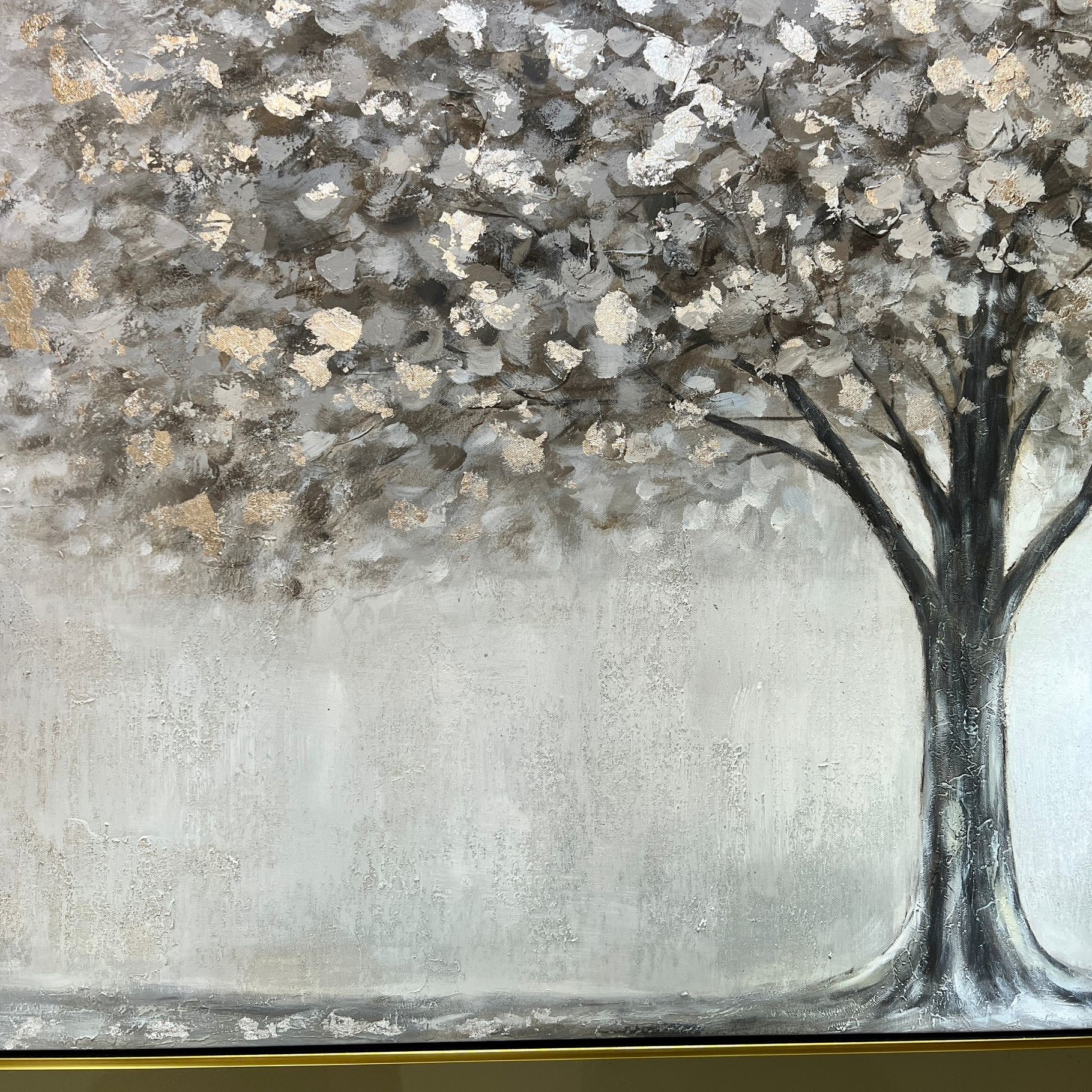 תמונה עבודת יד עץ 140/70 עם מסגרת זהב תמונה עבודת יד עץ 140/70 עם מסגרת זהב