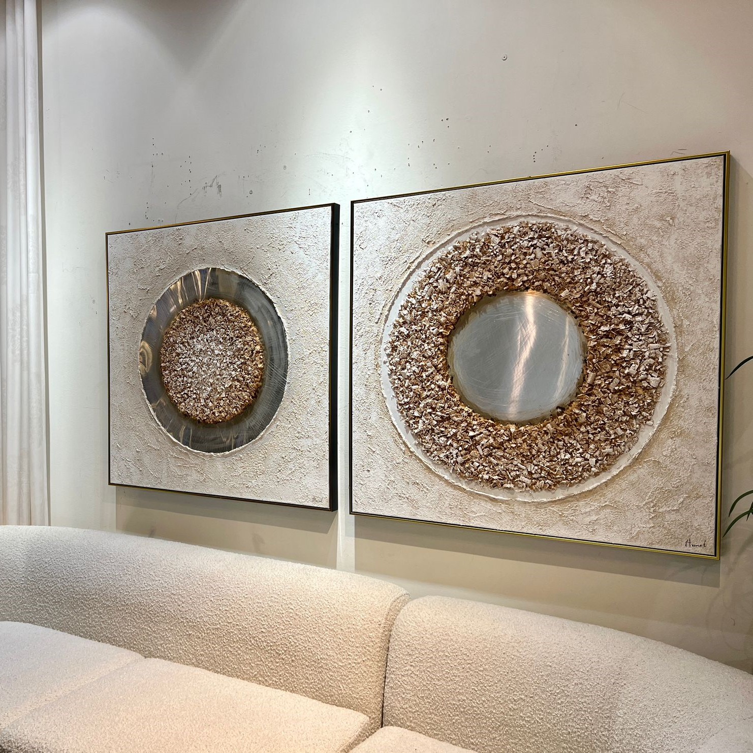 תמונת שמן בשילוב הדפסה אנאל עם מסגרת 100/100- עיגולים מיוחדים תמונת שמן בשילוב הדפסה אנאל עם מסגרת 100/100- עיגולים מיוחדים