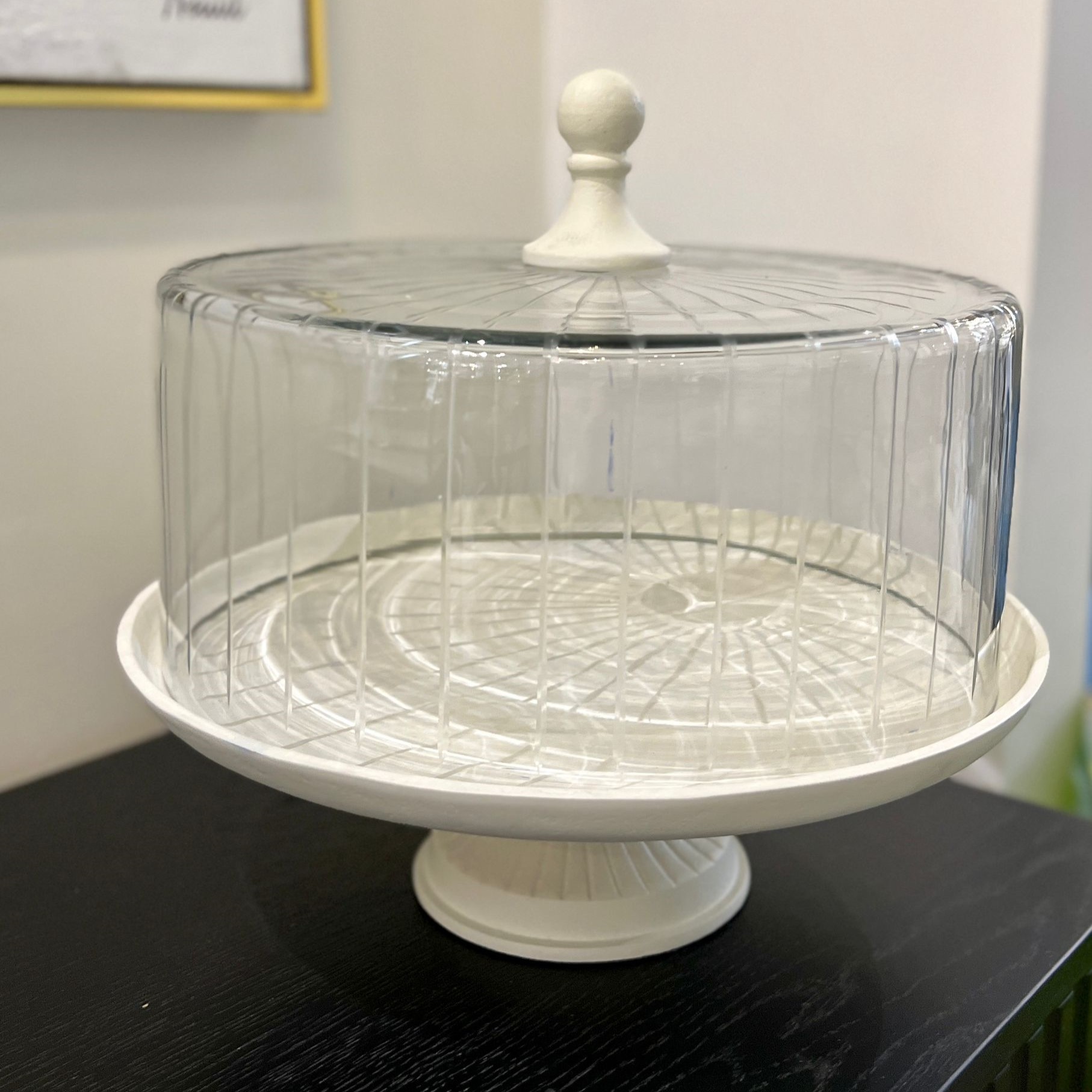 מגש עגול | מלבני זכוכית שקוף מגש עגול | מלבני זכוכית שקוף