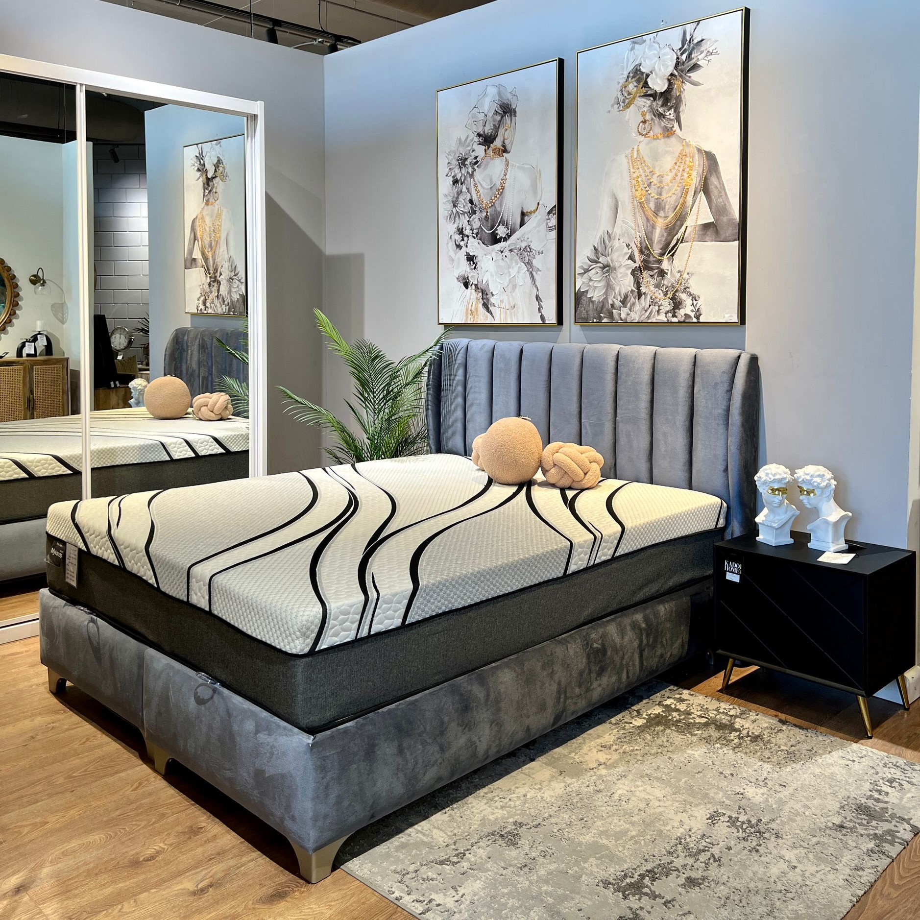 מיטה דגם מונקו בצבע שמנת - במבצע!