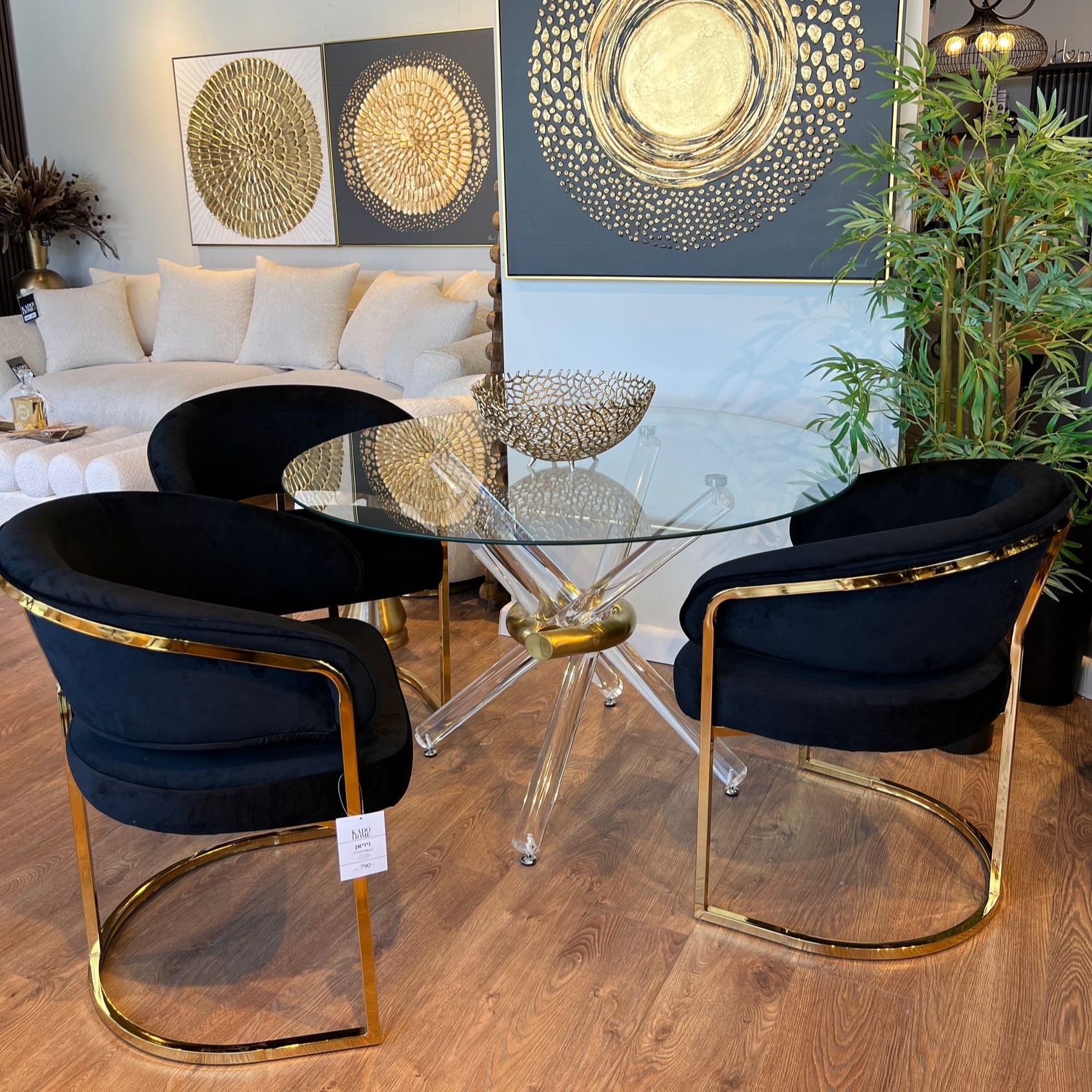 שולחן אוכל עגול דגם ויויאן