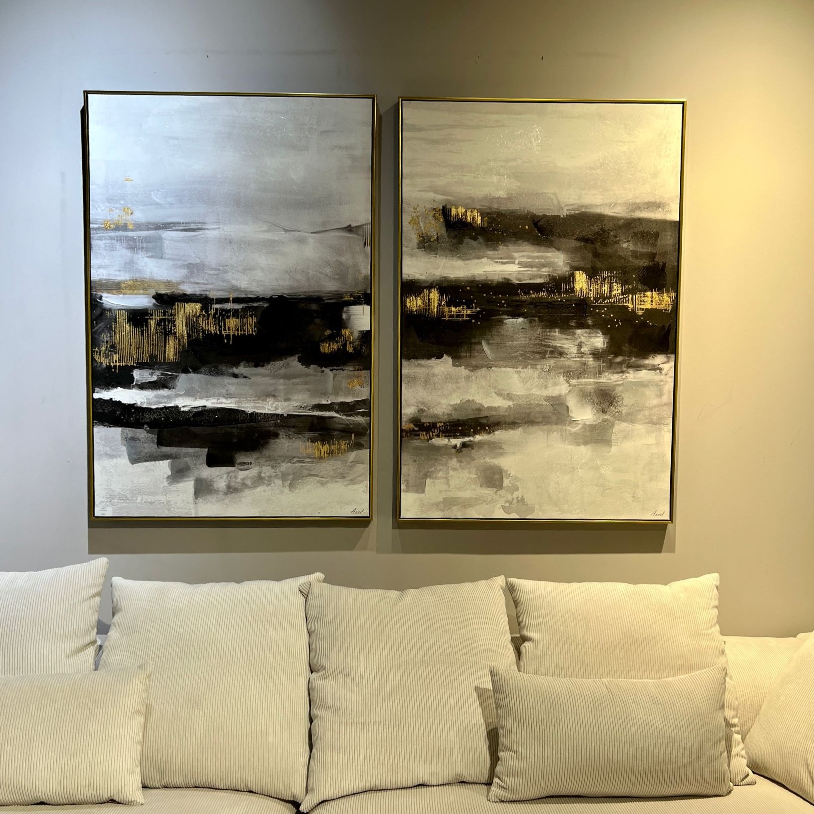 תמונה שחור זהב מוניק 120\80 תמונה שחור זהב מוניק 120\80