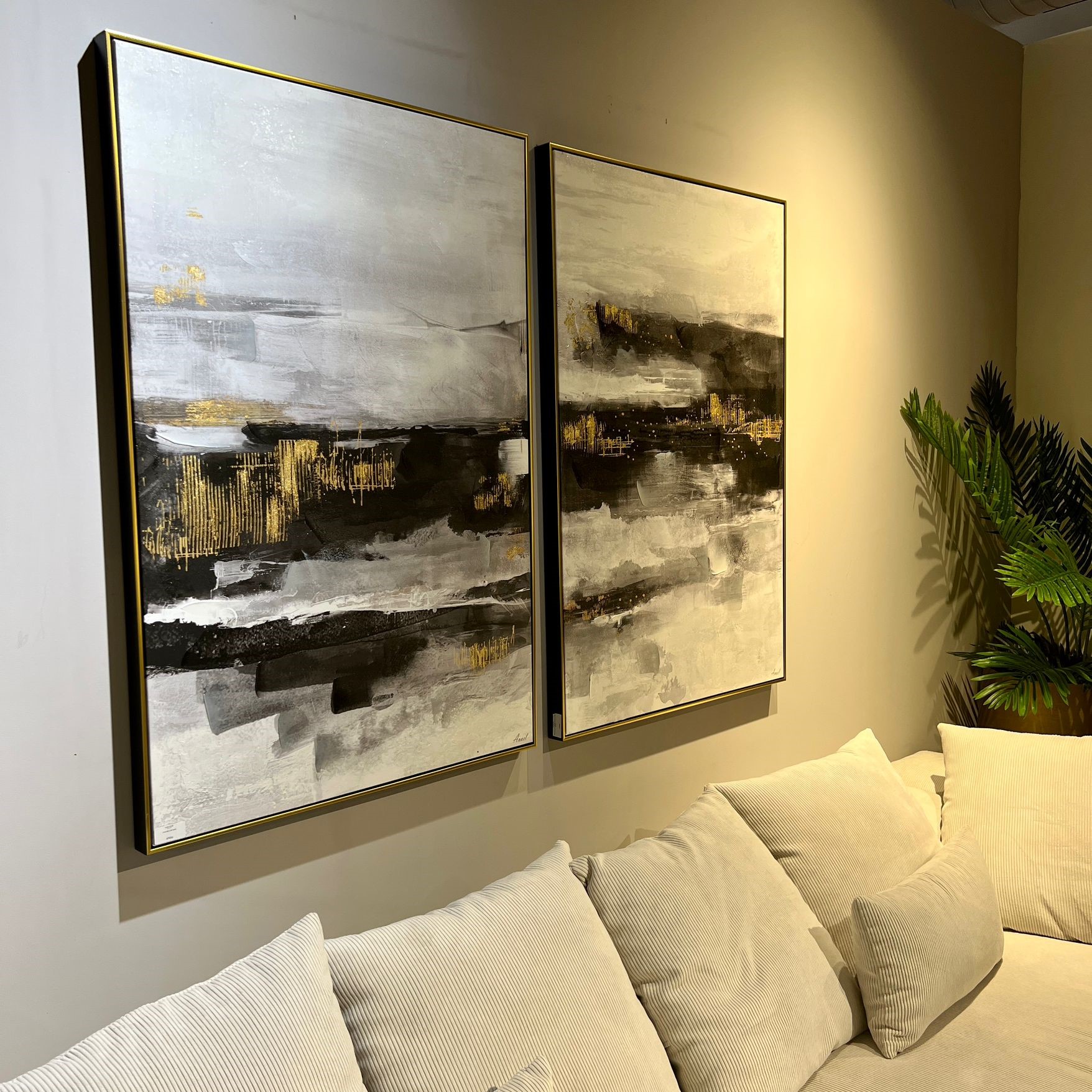 תמונה שחור זהב מוניק 120\80 תמונה שחור זהב מוניק 120\80