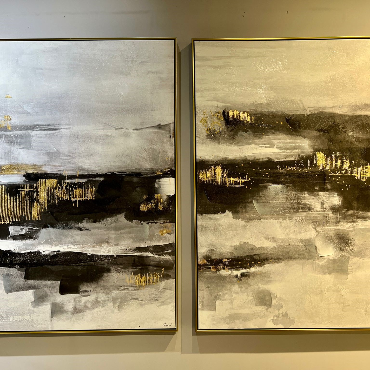 תמונה שחור זהב מוניק 120\80 תמונה שחור זהב מוניק 120\80