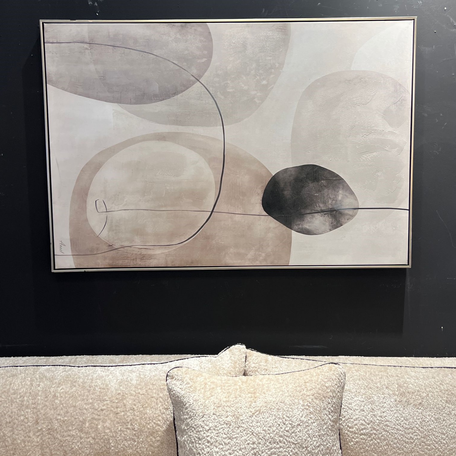 תמונה שמן אנאל צורות 120/80 בשילוב הדפסה עם מסגרת תמונה שמן אנאל צורות 120/80 בשילוב הדפסה עם מסגרת